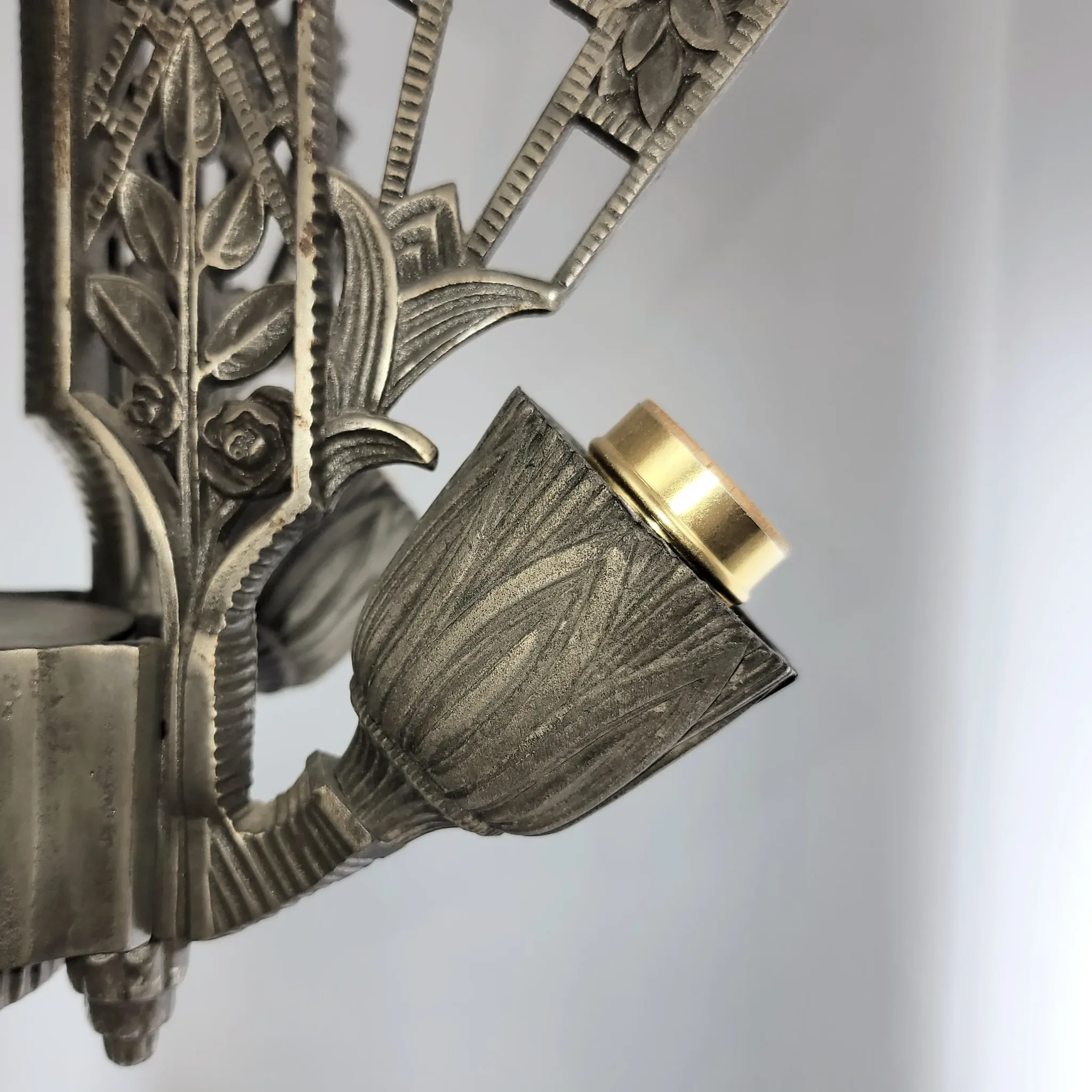 1920s Art Deco Slip Shade Fixture - Max Schaffer - View 8