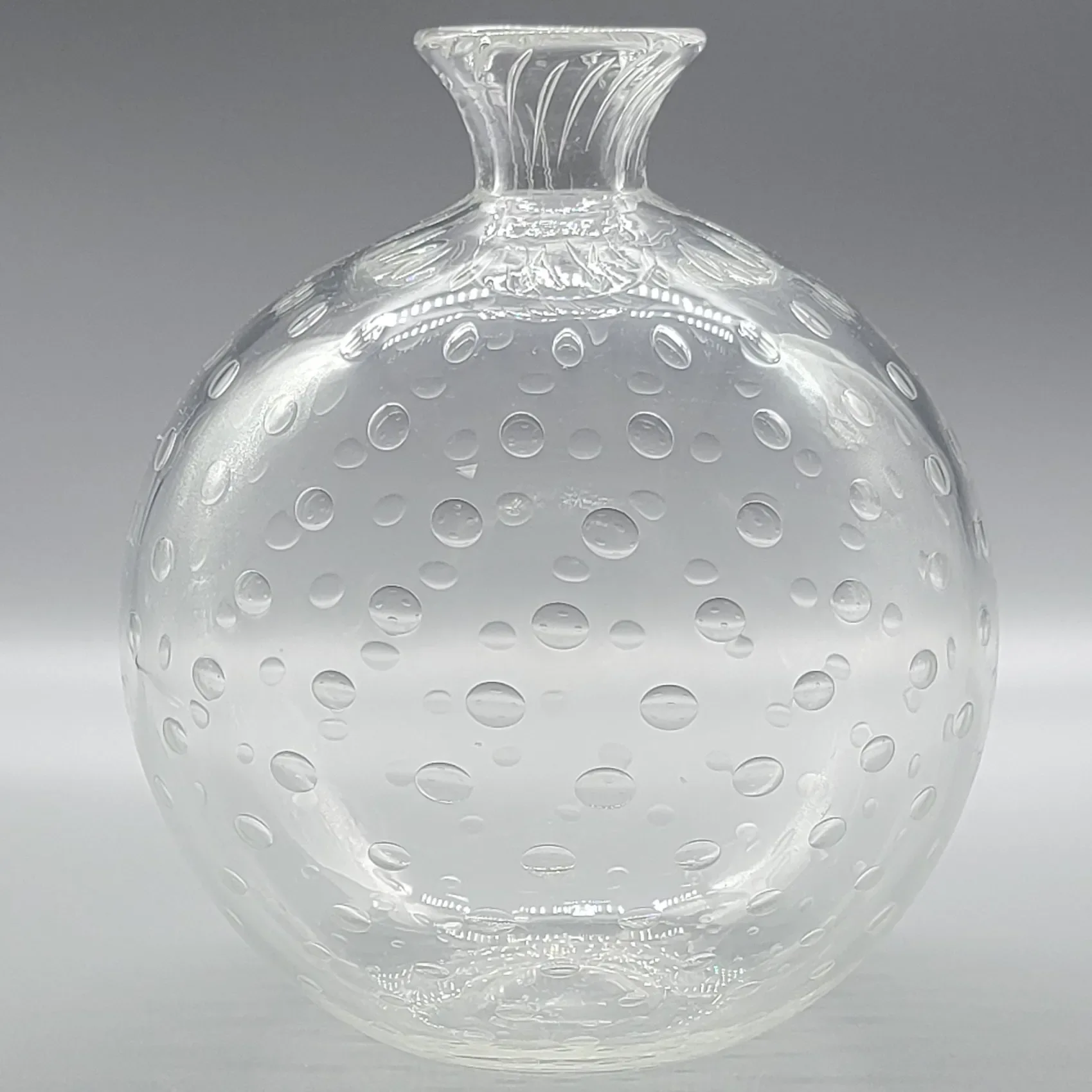 Archimede Seguso Murano Glass Bullicante Ball Vases - 3 Sizes - View 3