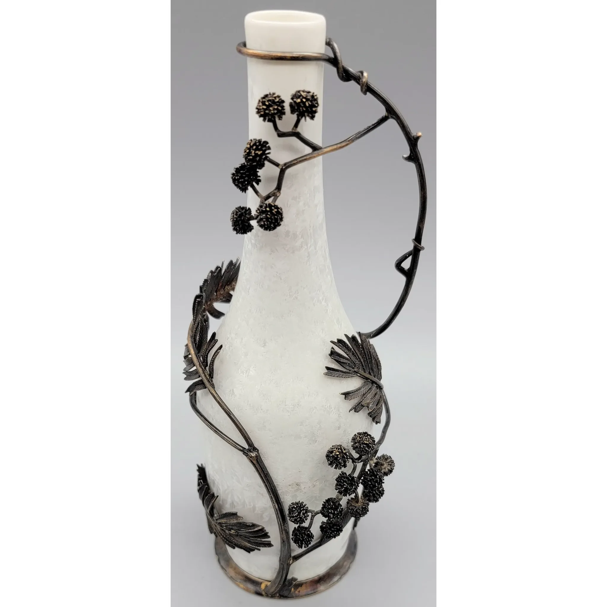 Antique Royal Copenhagen Crystalline Bud Vase - Bronze Mounted - Valdemar Engelhardt - 1894-1897 - View 2