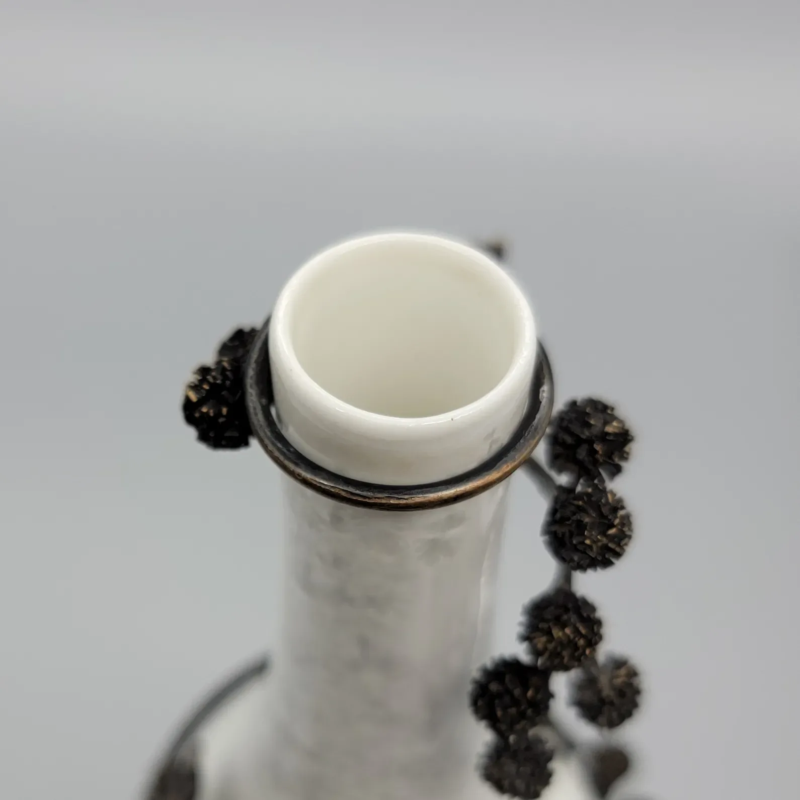 Antique Royal Copenhagen Crystalline Bud Vase - Bronze Mounted - Valdemar Engelhardt - 1894-1897 - View 7