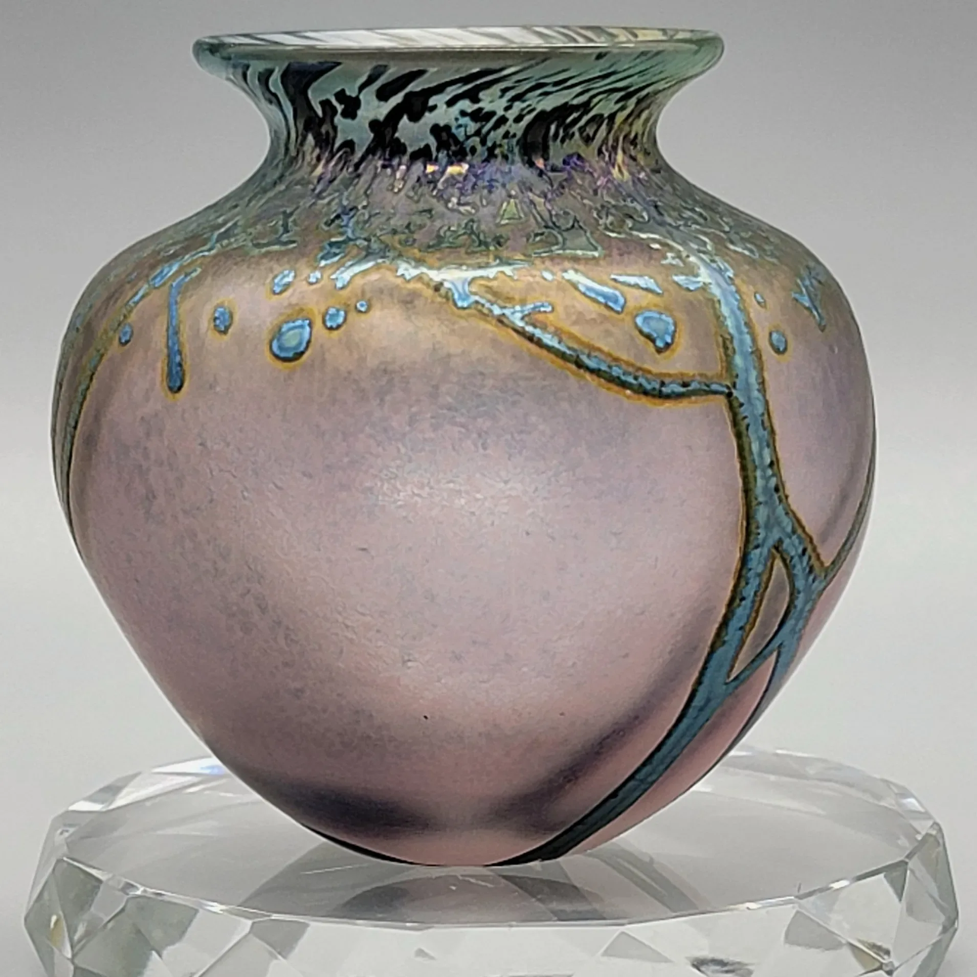 Peet Robison Miniature Art Glass Vase - Landscape Series 2002 - View 4