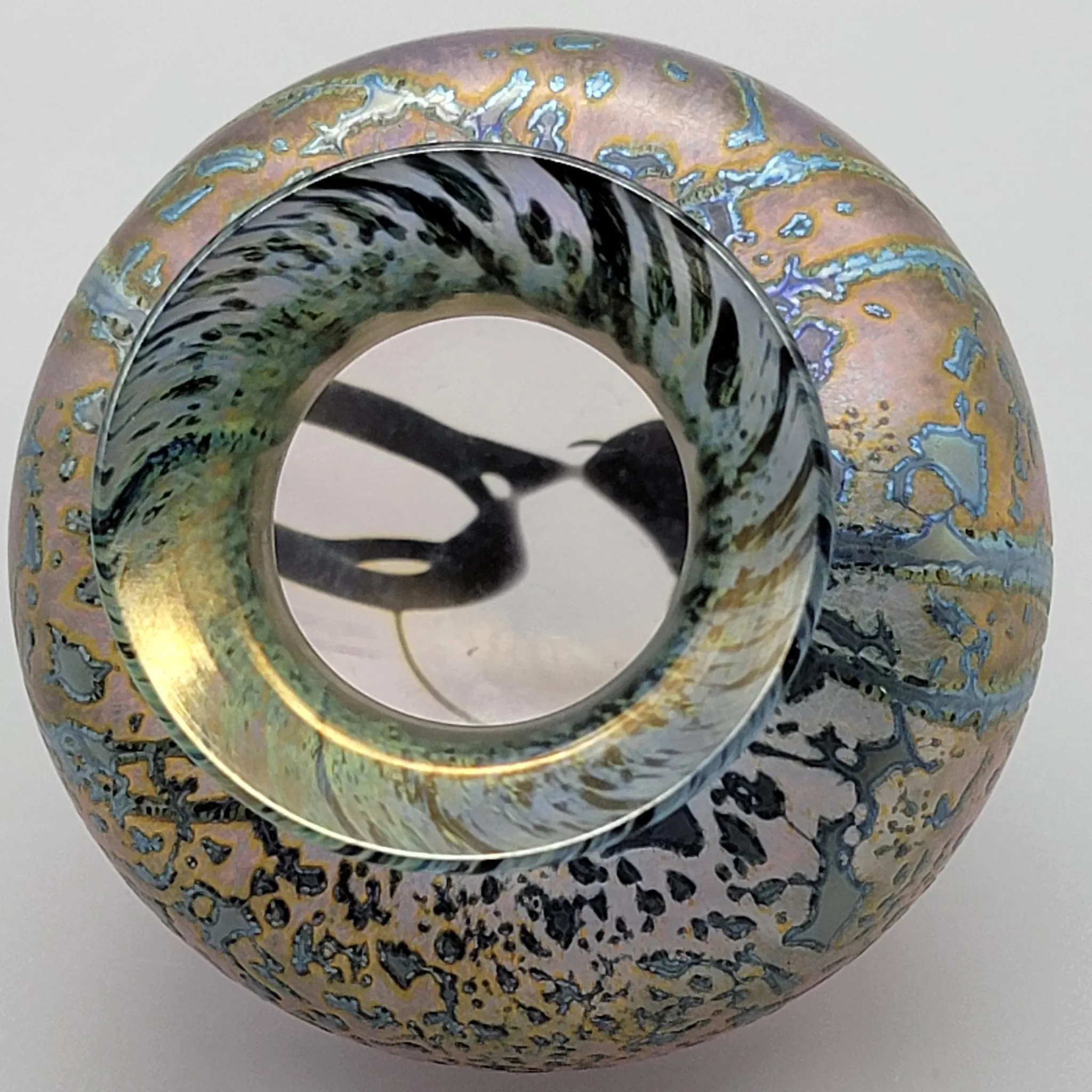 Peet Robison Miniature Art Glass Vase - Landscape Series 2002 - View 6