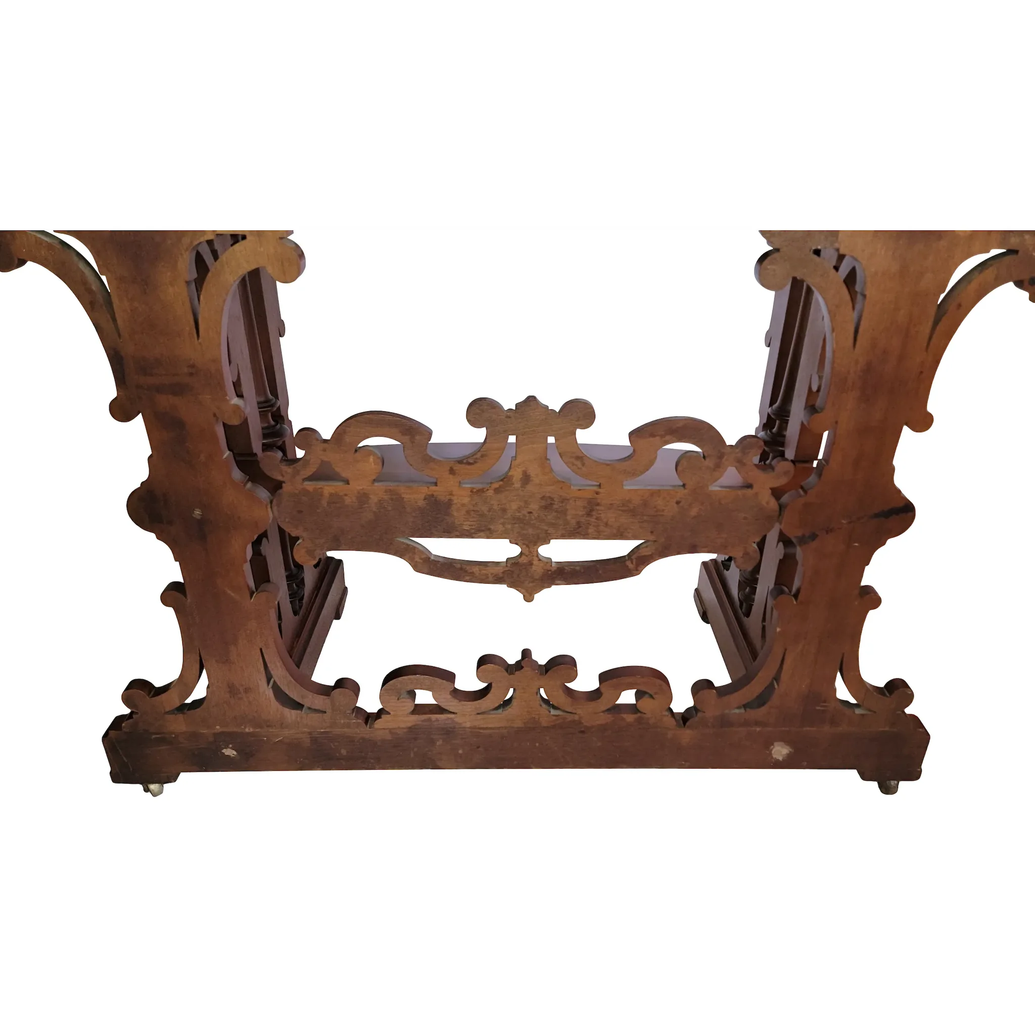 Antique Victorian Walnut Drop Front Writing Desk - View 13
