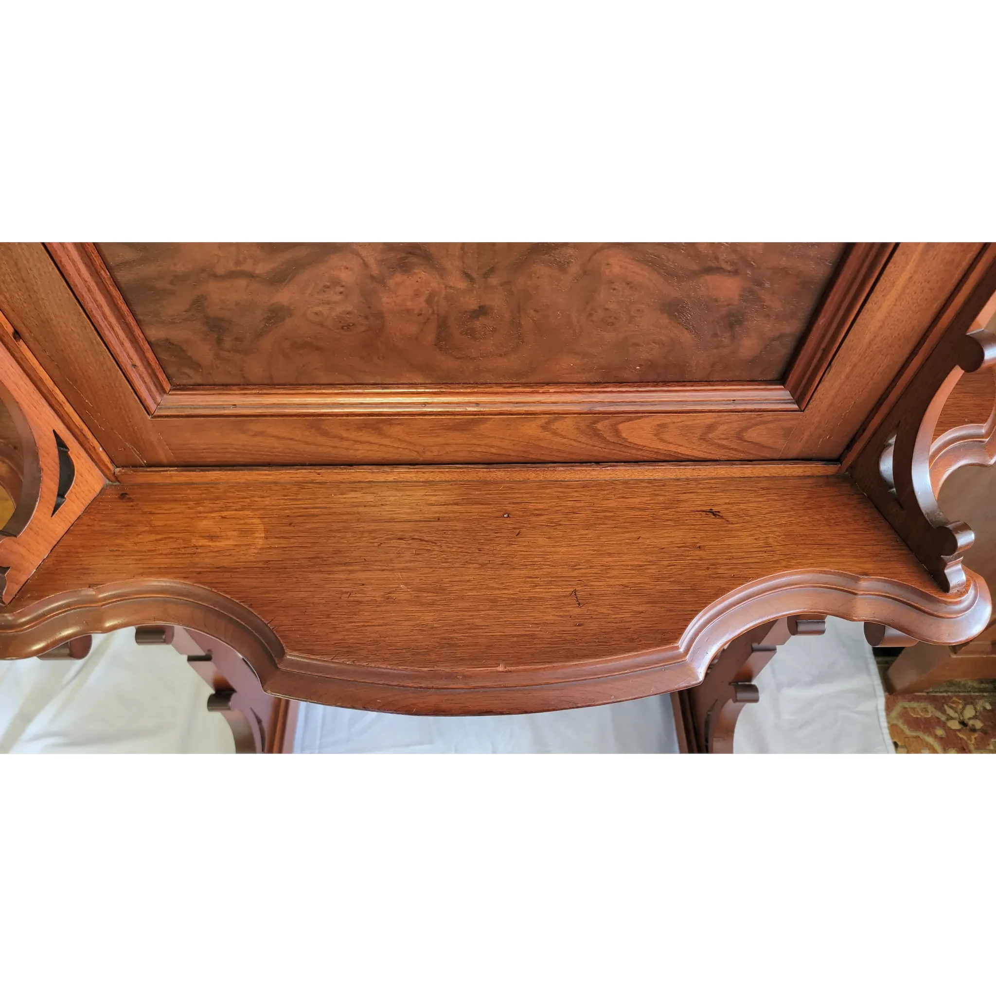 Antique Victorian Walnut Drop Front Writing Desk - View 8