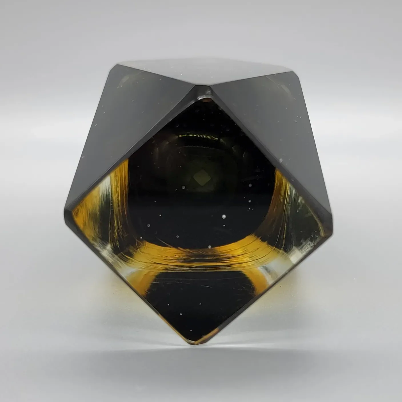 MCM Mandruzzato Murano Sommerso Glass Faceted Vase - View 6