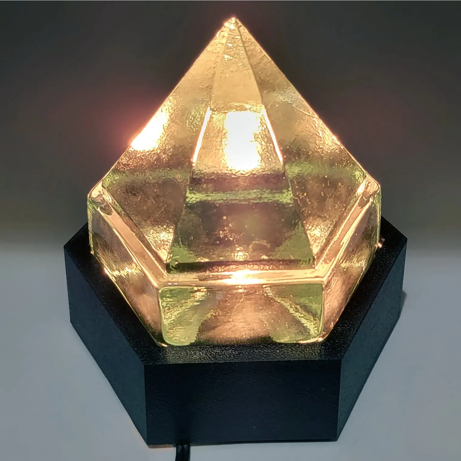 Pair Vintage Mystic Seaport Deck Prism Lamps - View 5