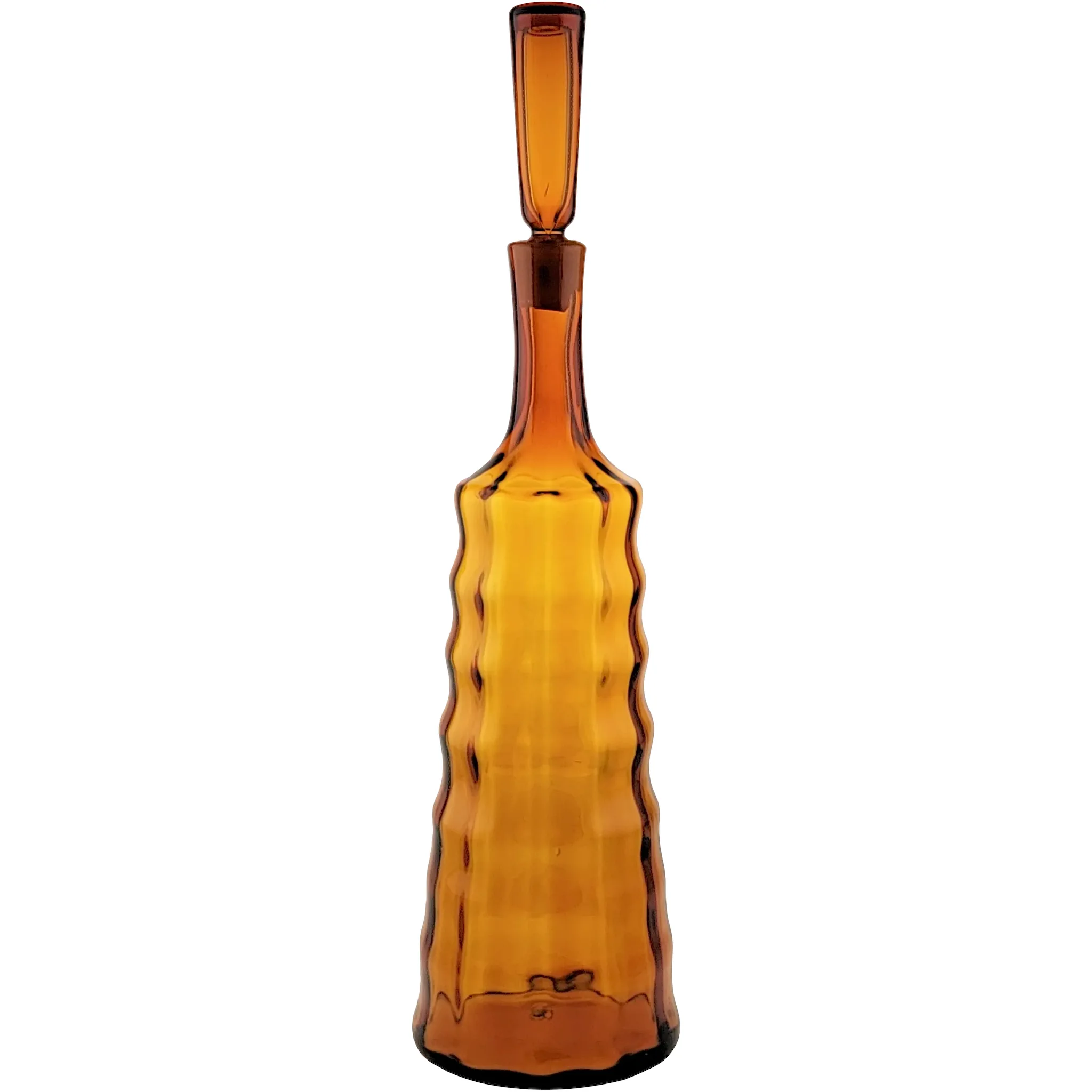 Blenko Glass MCM 1965 Honey Decanter #558L 21.5 inch