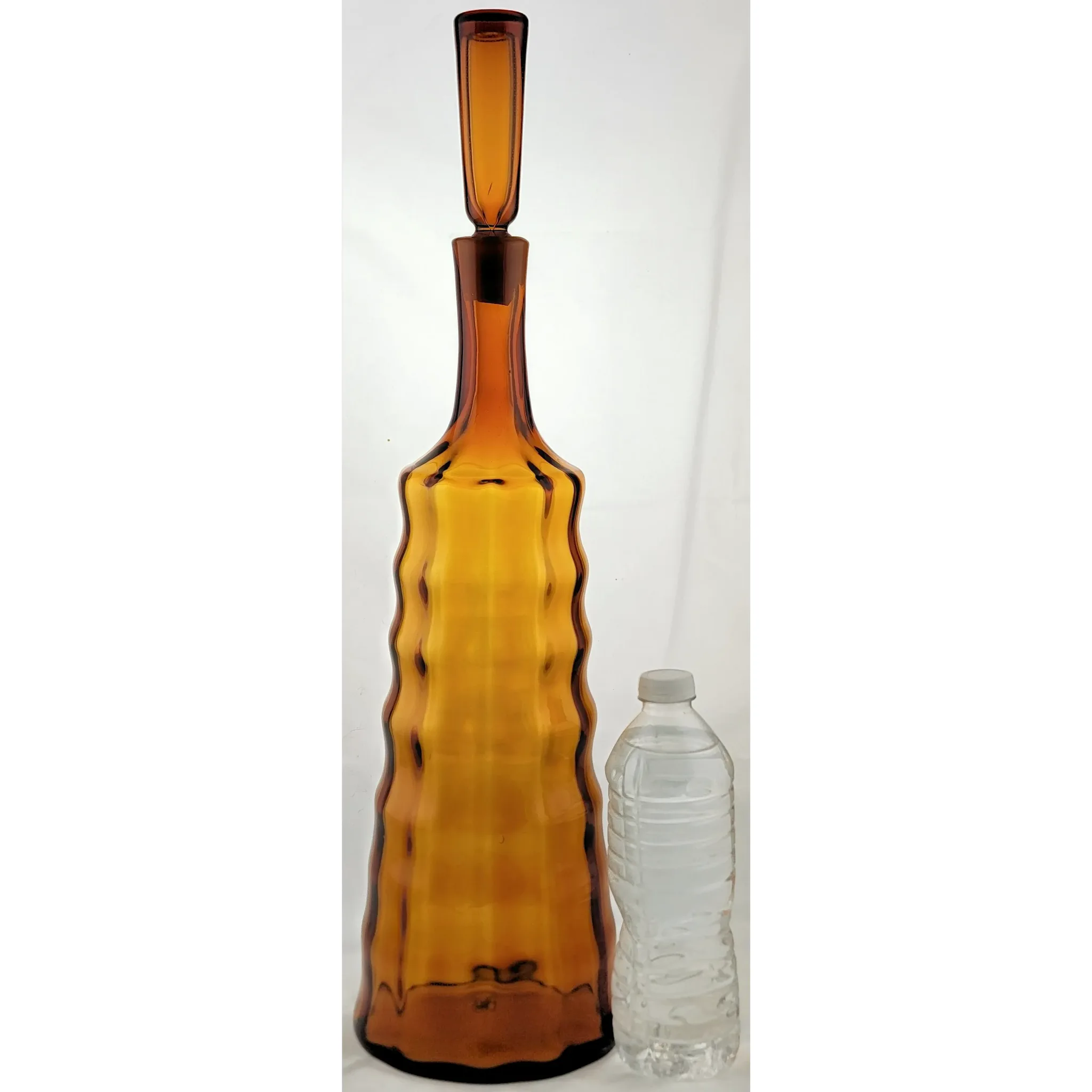 Blenko Glass MCM 1965 Honey Decanter #558L 21.5 inch - View 3