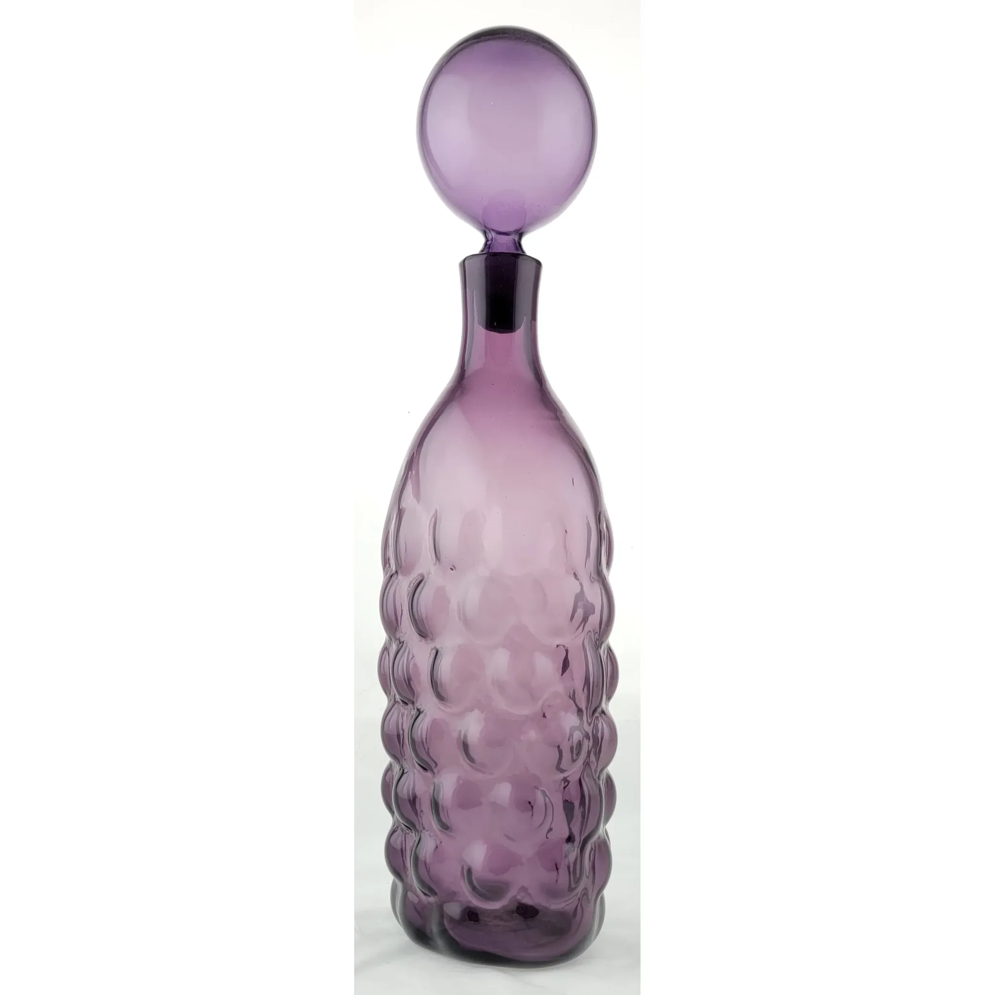 Blenko Decanter MCM 1960-61 Amethyst #6040 - View 2