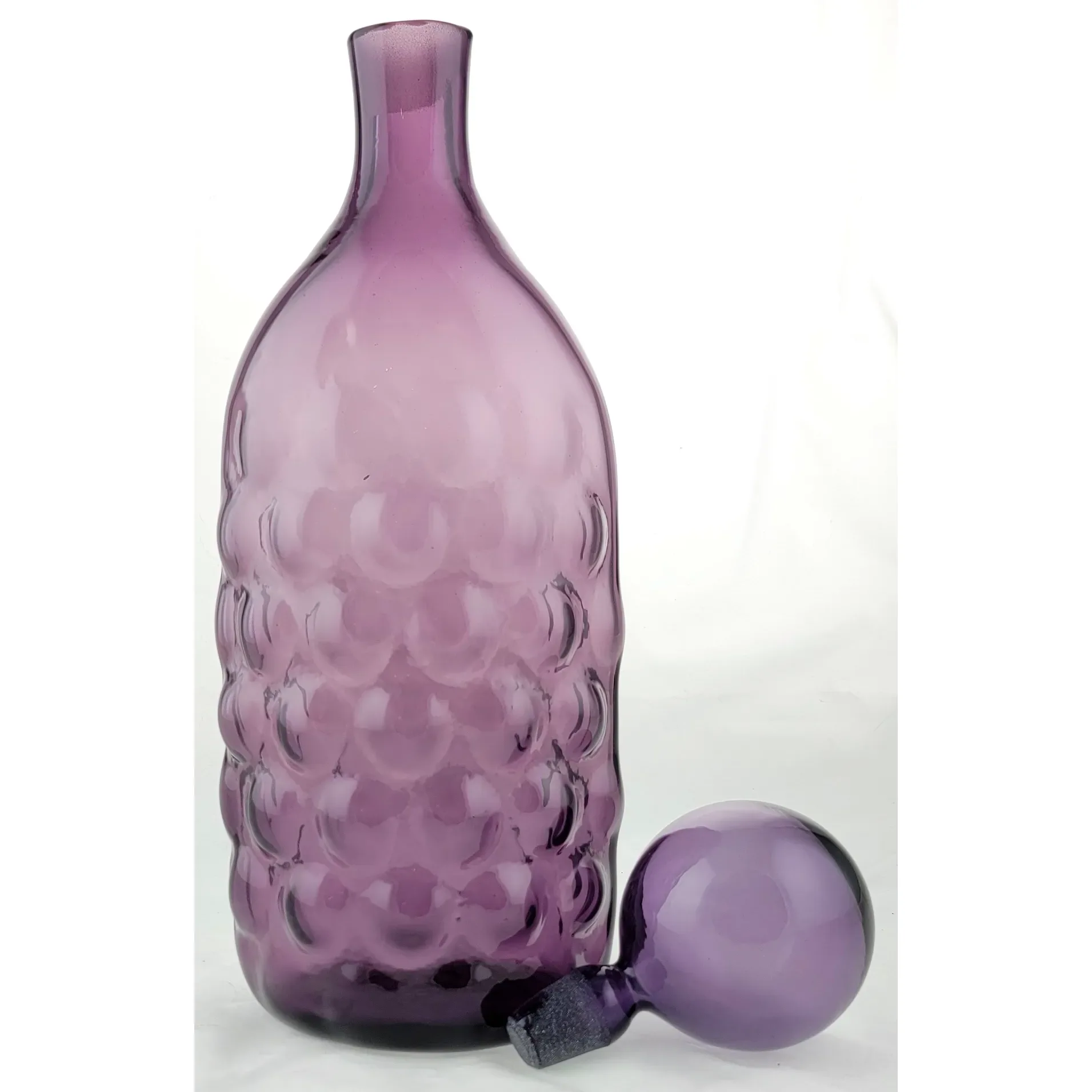 Blenko Decanter MCM 1960-61 Amethyst #6040 - View 4