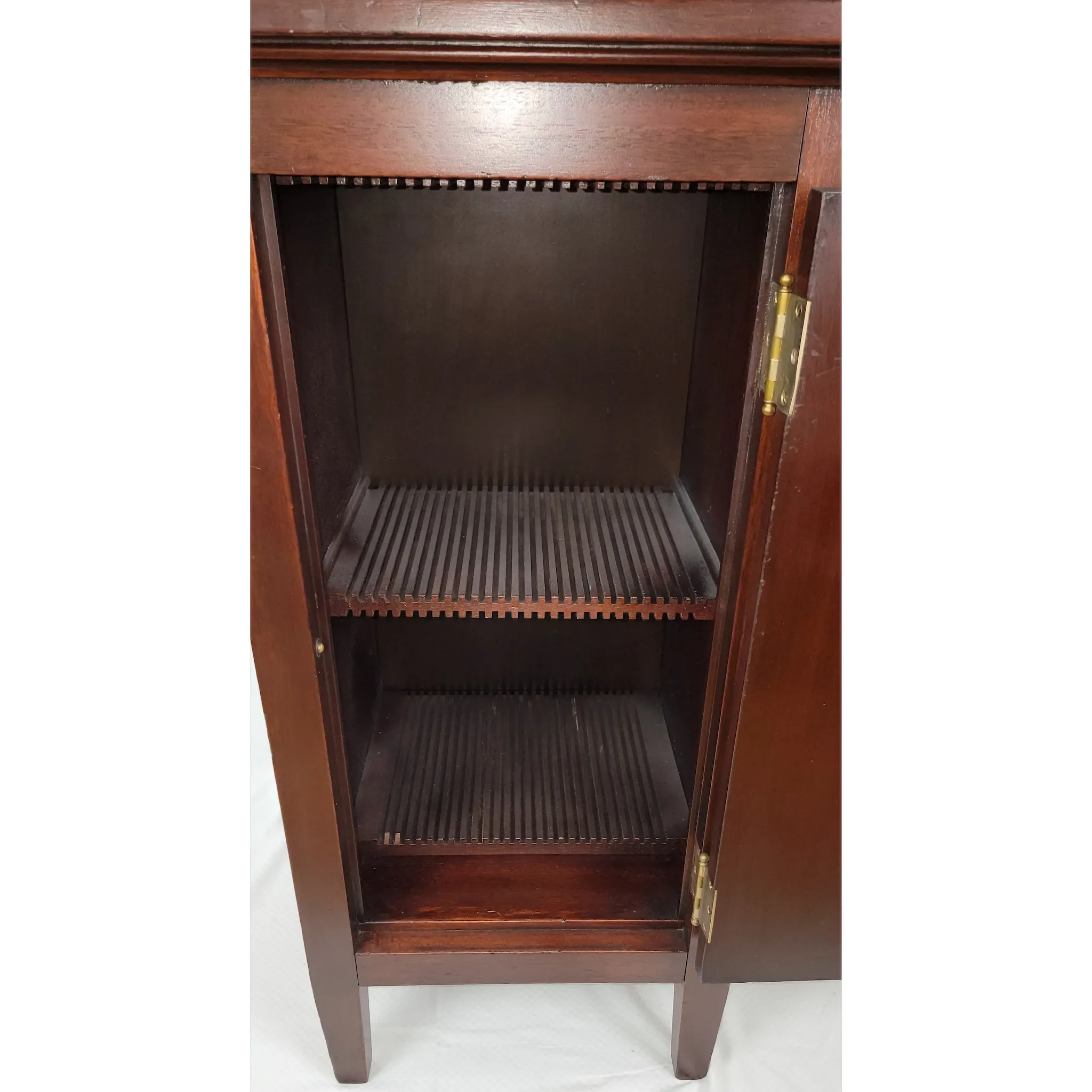 Antique 1914 Victor Victrola VV-IX Phonograph & Record Cabinet - Mahogany - View 15