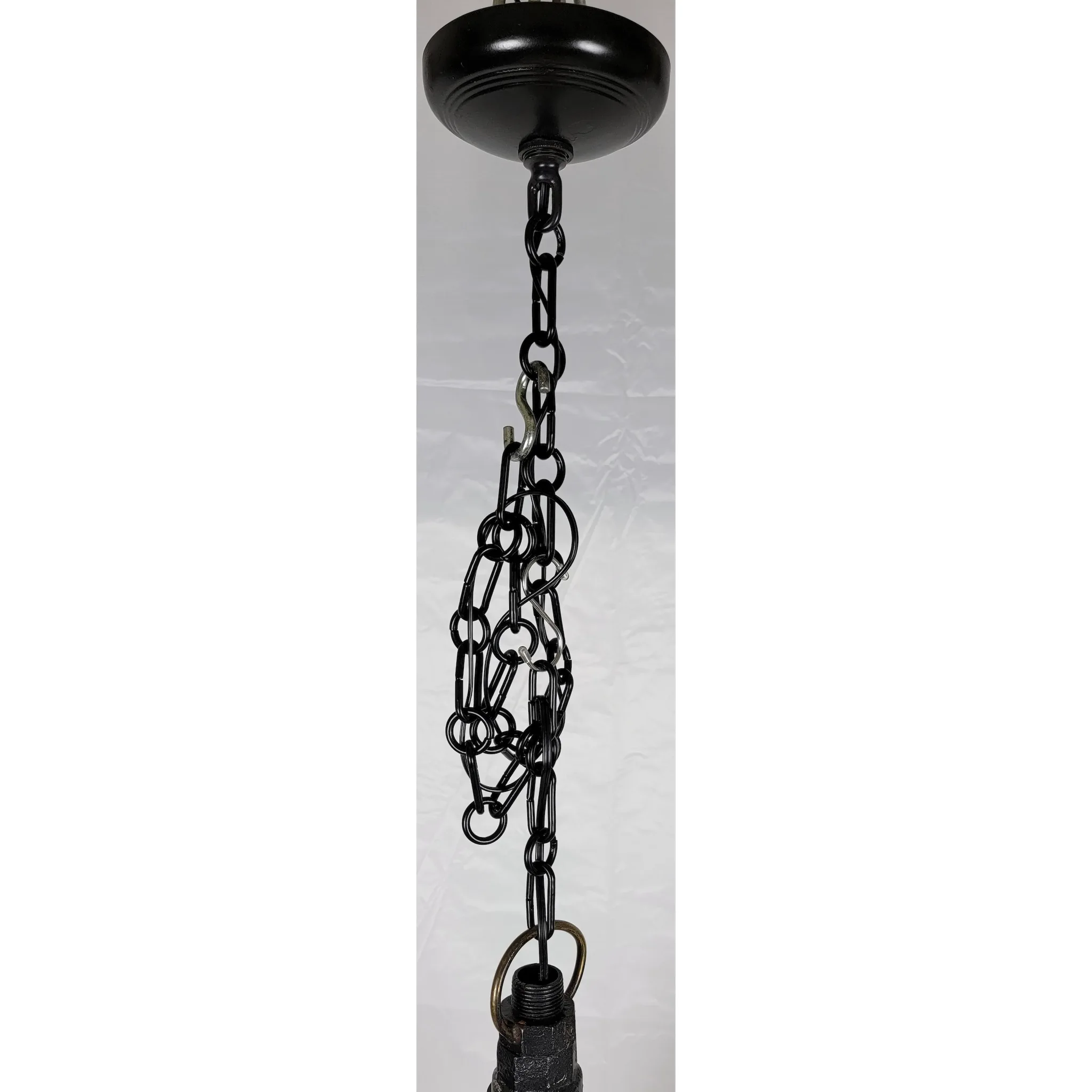 1937 English Copper Street Lamp Light Fixture - Fulham Di-Fractor Lantern - View 12