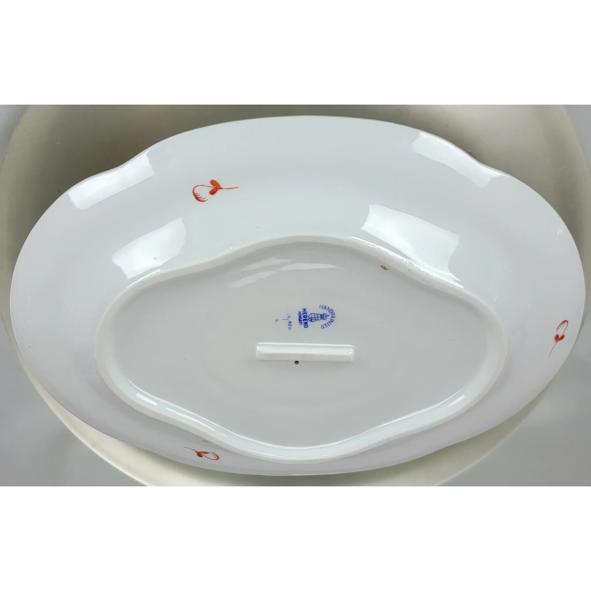 Herend Porcelain Chinese Bouquet Rust Gravy Boat A0G - View 7