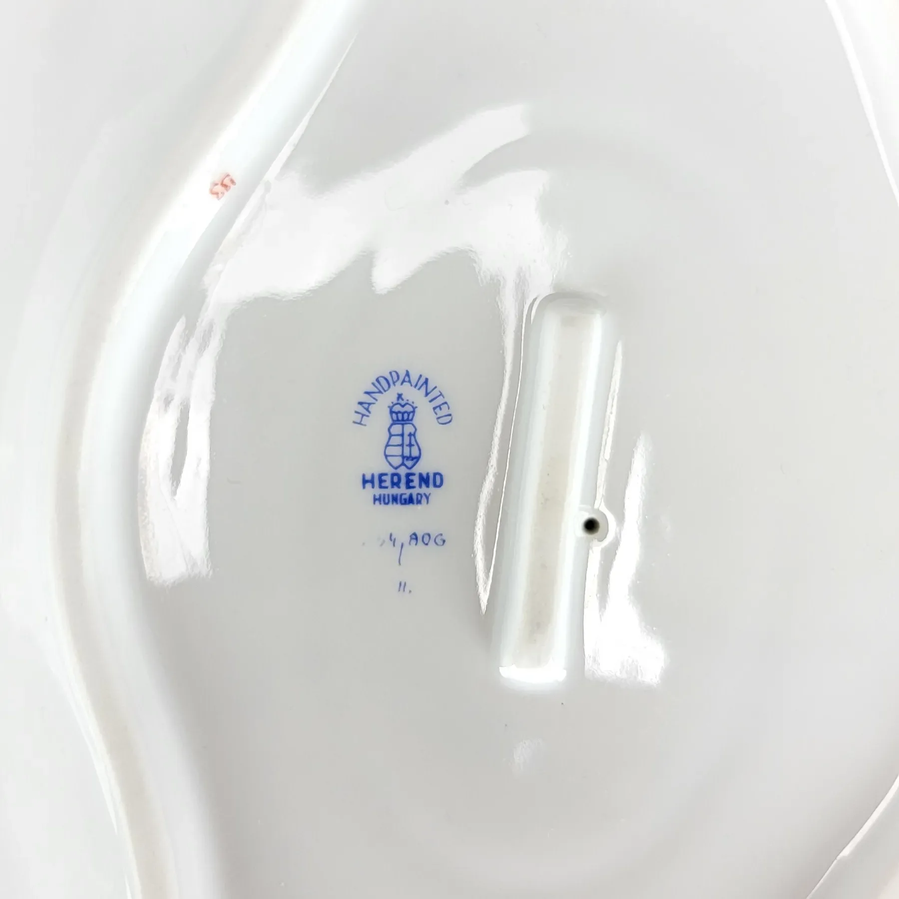 Herend Porcelain Chinese Bouquet Rust Gravy Boat A0G - View 8