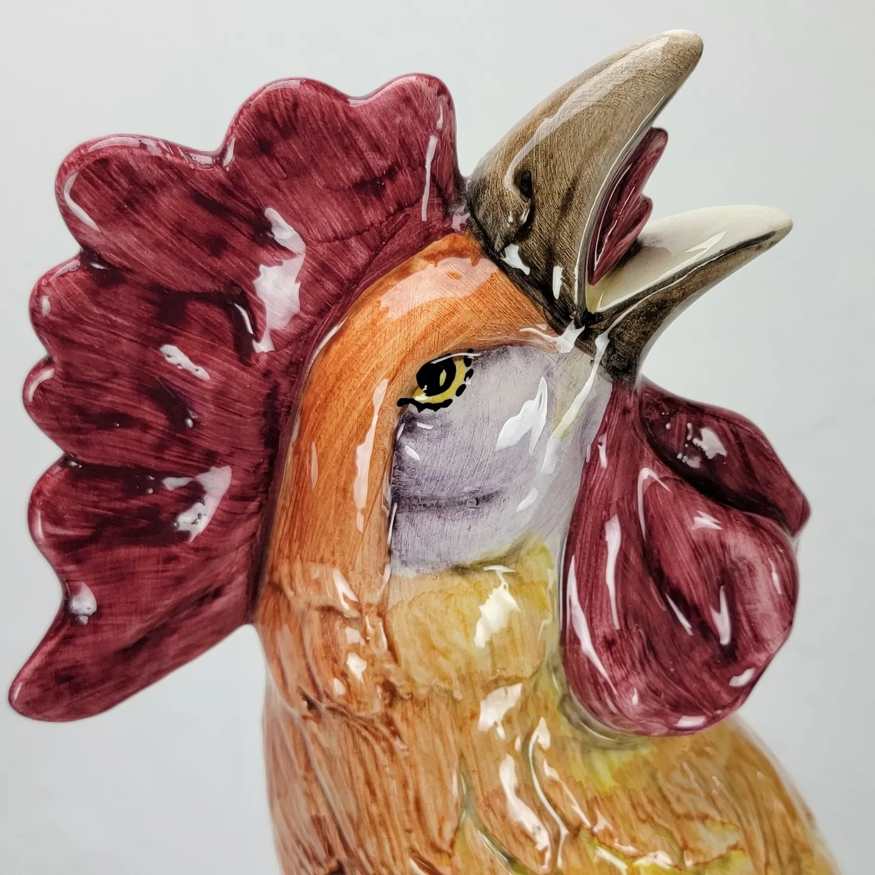 Vintage Large Ceramic Rooster - Made In Italy for Vietri - View 5