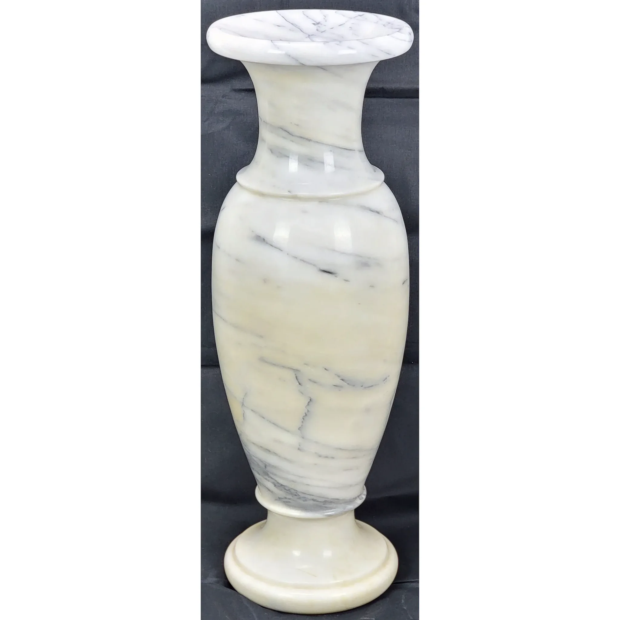 Massive Mid-Century Carrara Marble Floor Vase - View 3