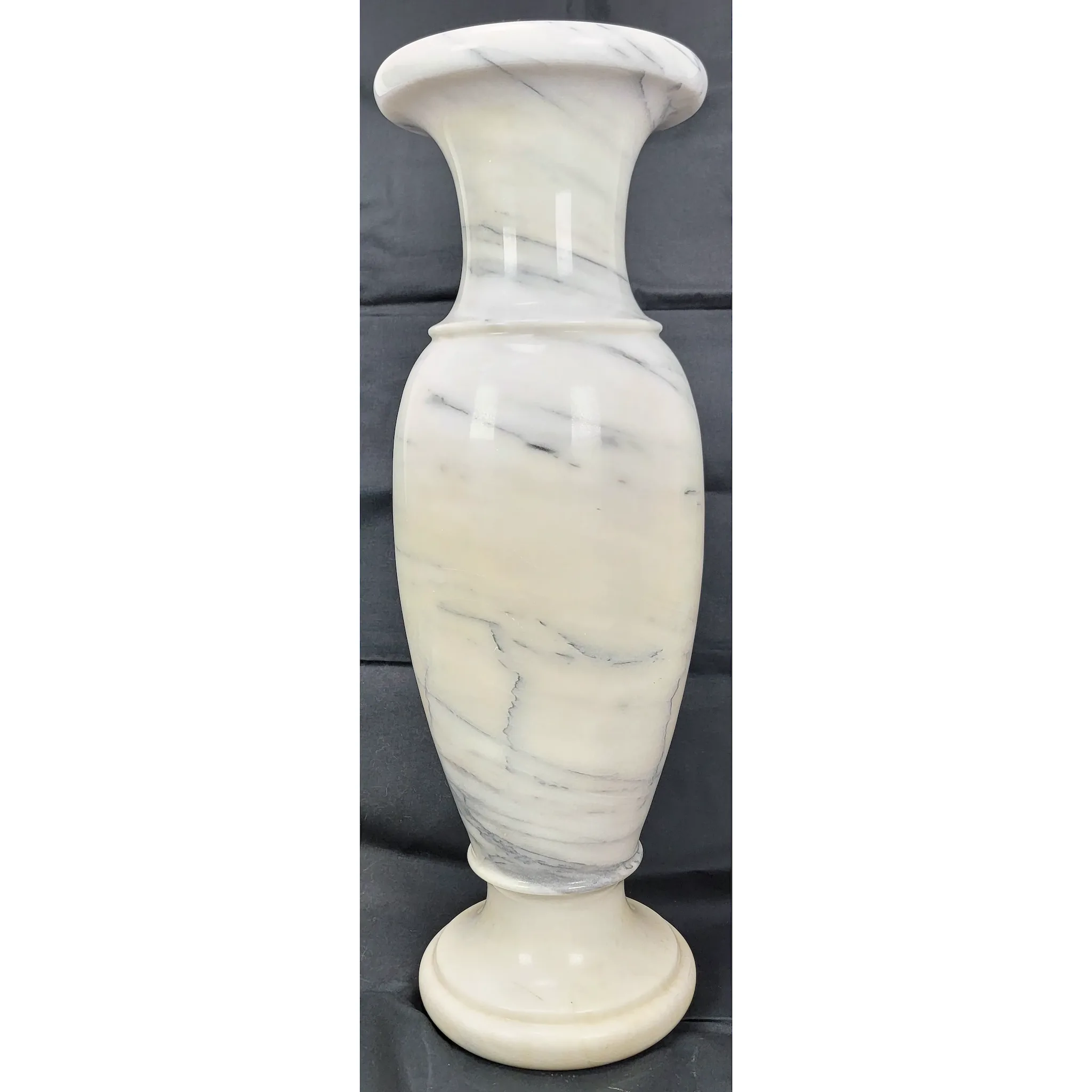 Massive Mid-Century Carrara Marble Floor Vase - View 4