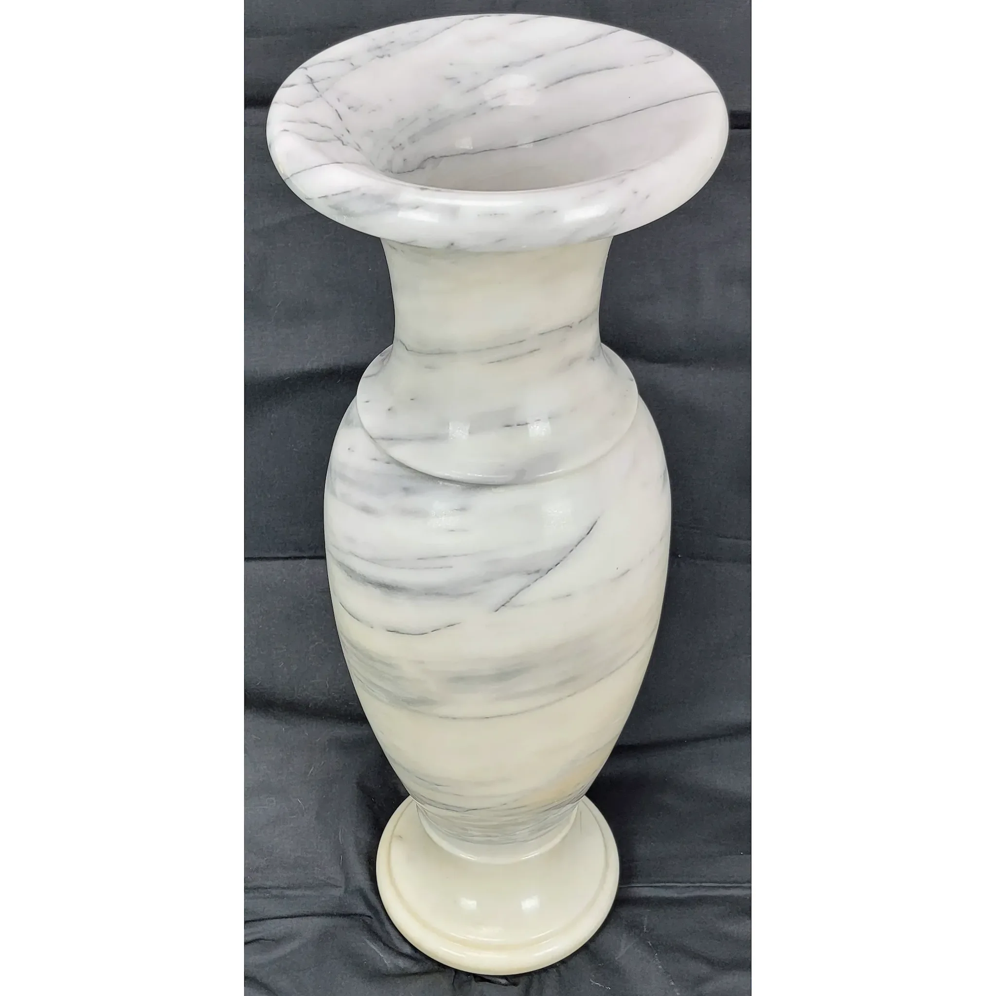 Massive Mid-Century Carrara Marble Floor Vase - View 5