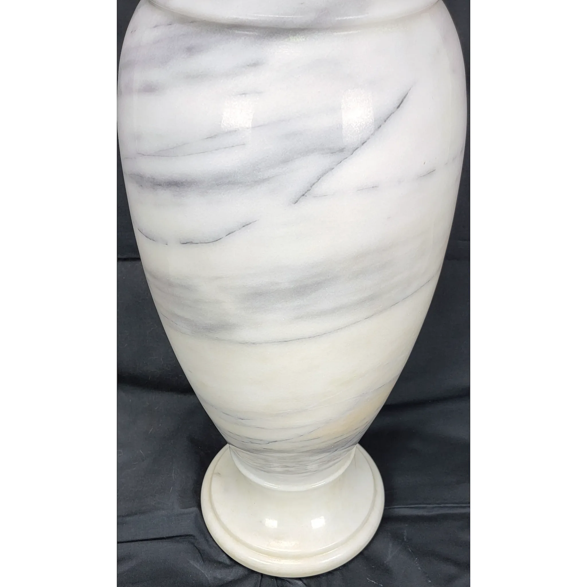 Massive Mid-Century Carrara Marble Floor Vase - View 6