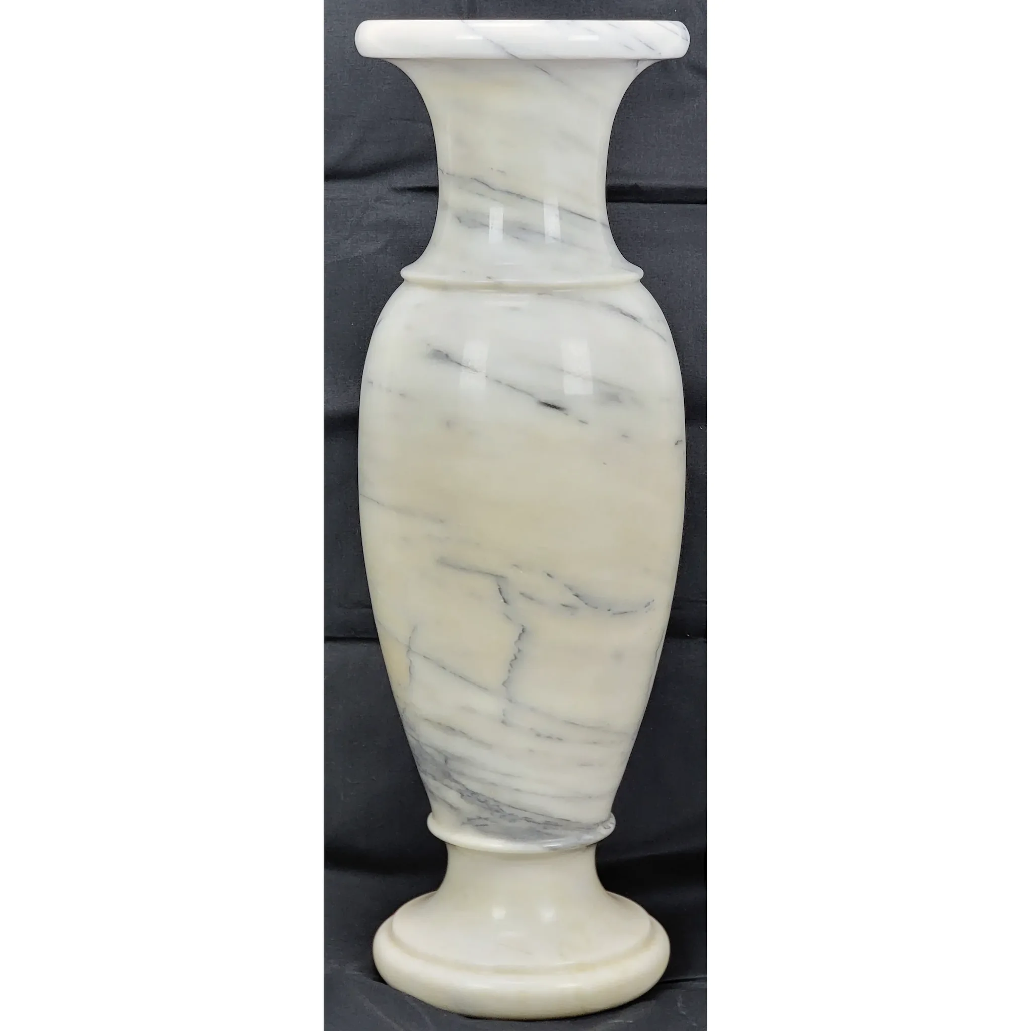 Massive Mid-Century Carrara Marble Floor Vase - View 7