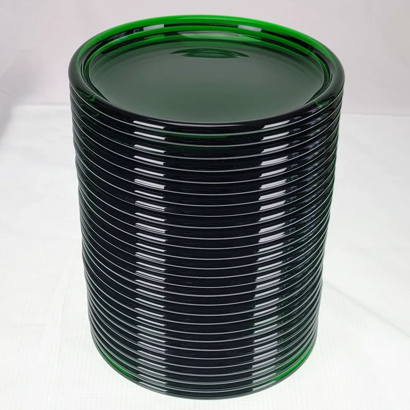 Large Set Arcoroc France Green Cacoon Buffet & Salad Plates & Mugs - 78 Pieces - View 5