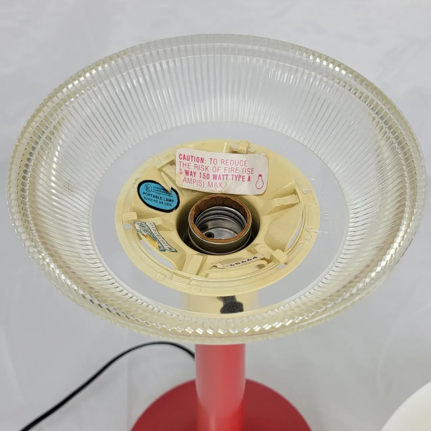 Gerald Thurston for Lightolier Plastic Mushroom Table Lamp - Mid Century - View 7