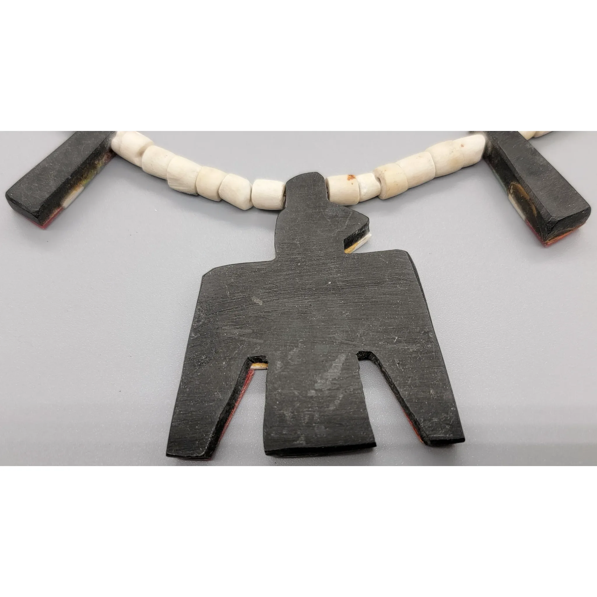 Vintage Santo Domingo Pueblo Thunderbird Necklace & Earrings - View 16