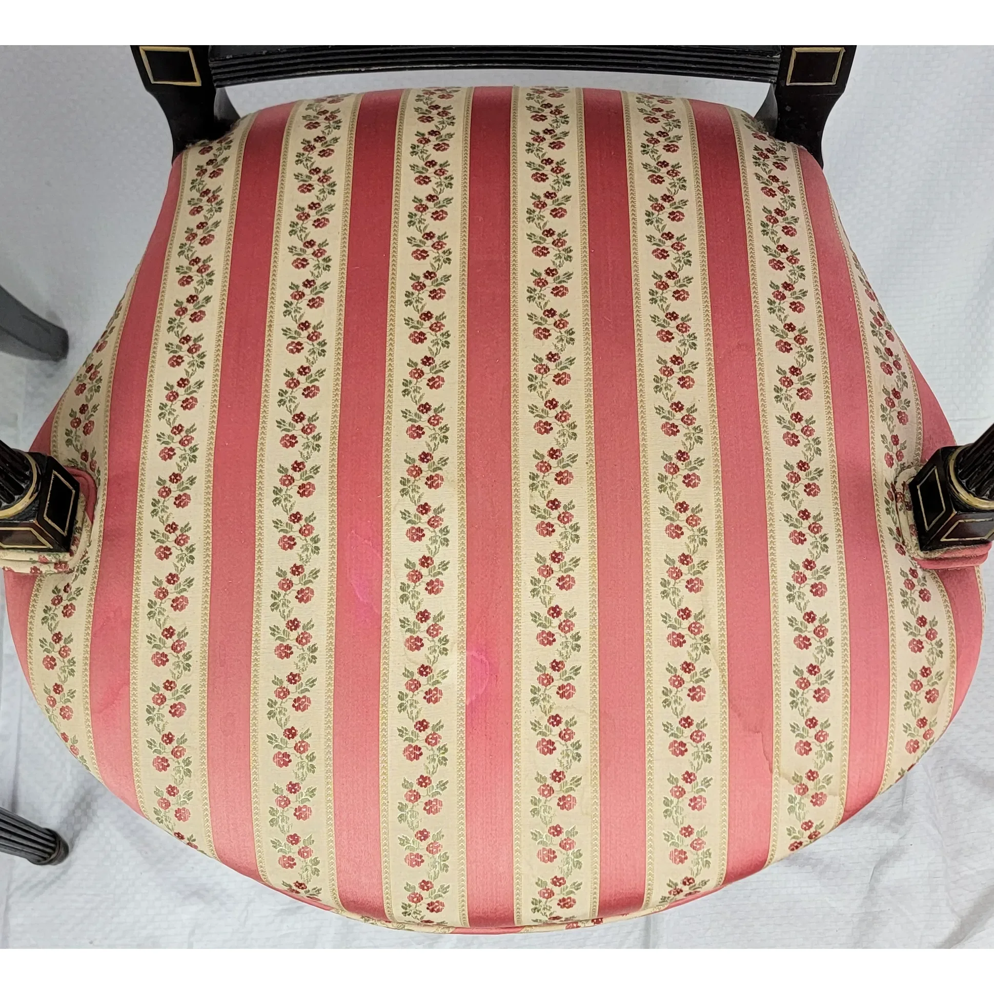 Pair Ebonized and Gilt Regency Arm Chairs - View 14