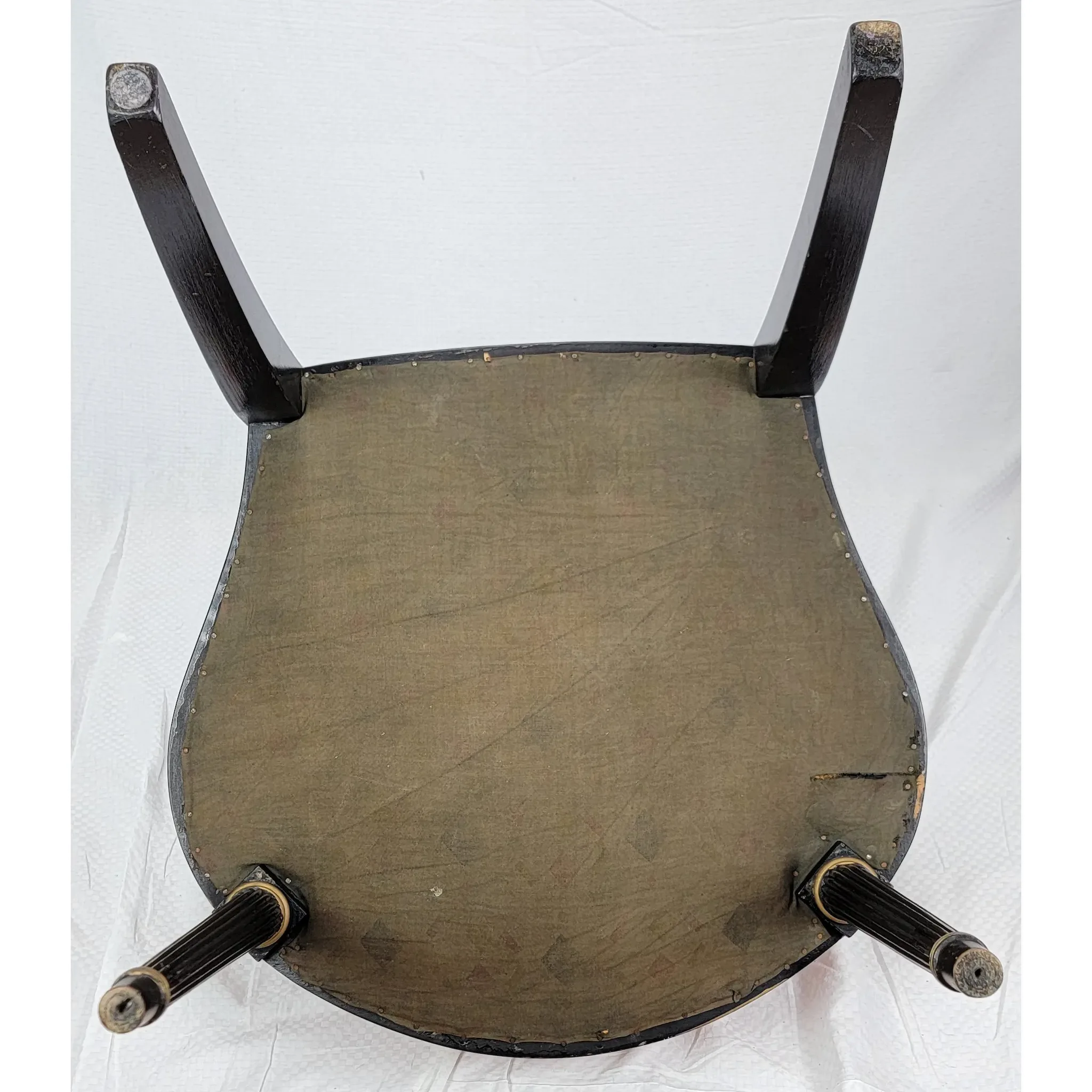 Pair Ebonized and Gilt Regency Arm Chairs - View 18