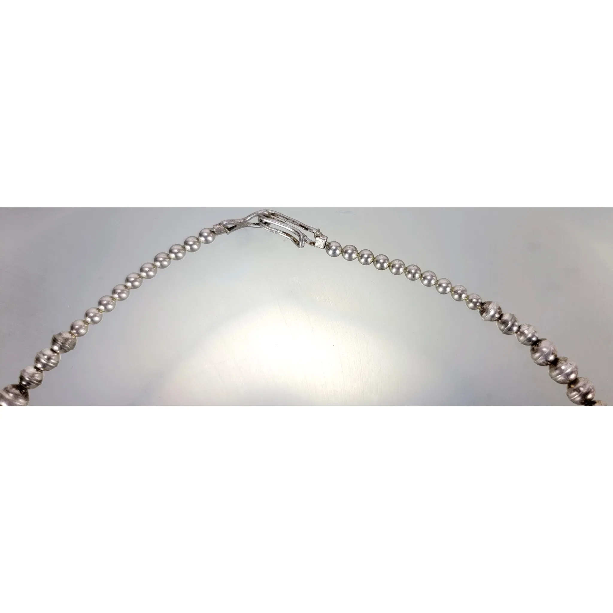 Signed D. Dedman Navajo Necklace & Earrings - MOP and Turquoise - View 11