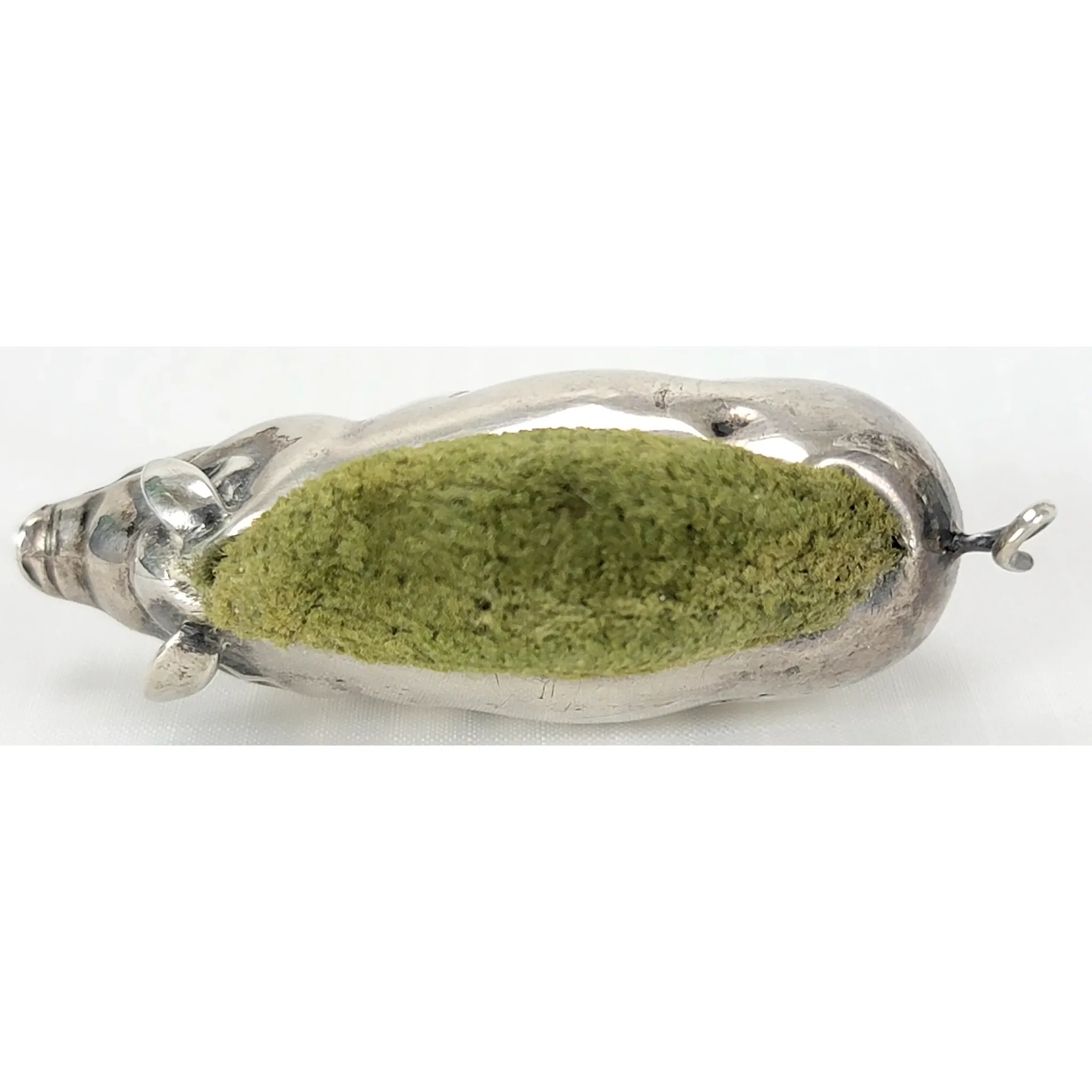 Antique Edwardian Sterling Silver Adie & Lovekin Pig Pin Cushion - Birmingham 1905 - View 6