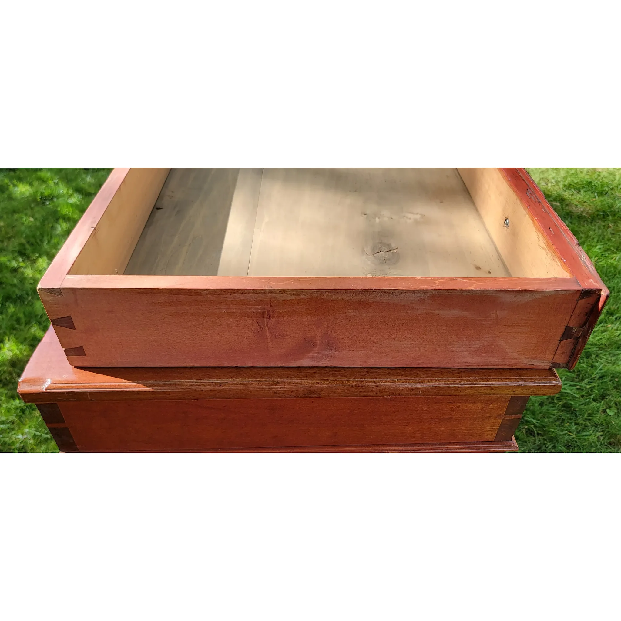 Antique 19th Century Dovetailed Pine Blanket Chest - View 13