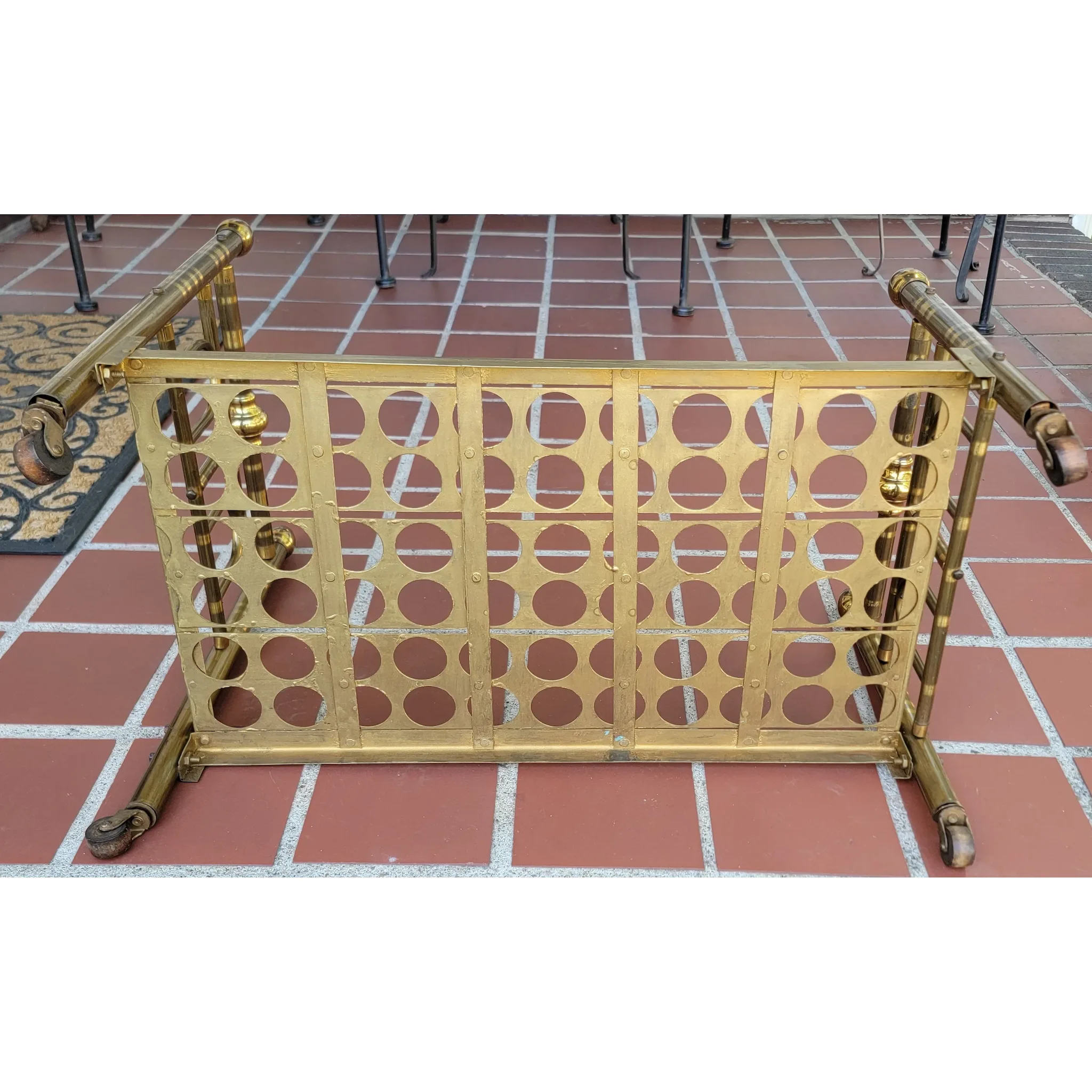 Early 20th Century Large Brass Doll Bed - for dolls up to 23"L - View 11