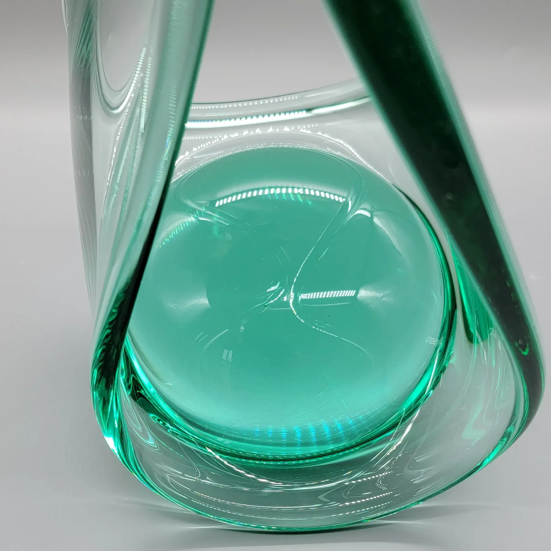 Vintage Art Glass Scupture - Heavy Magnifying Base - View 10