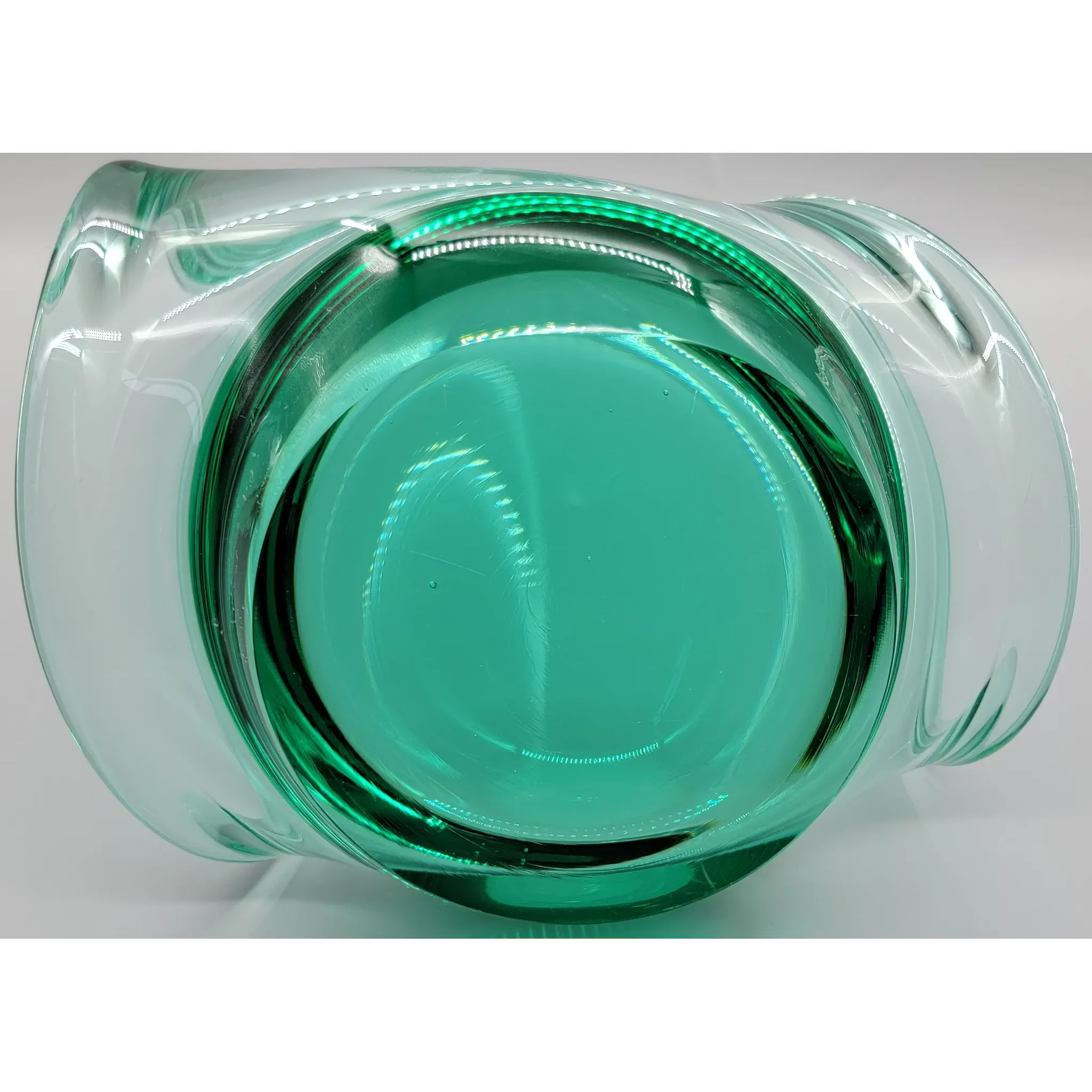 Vintage Art Glass Scupture - Heavy Magnifying Base - View 13