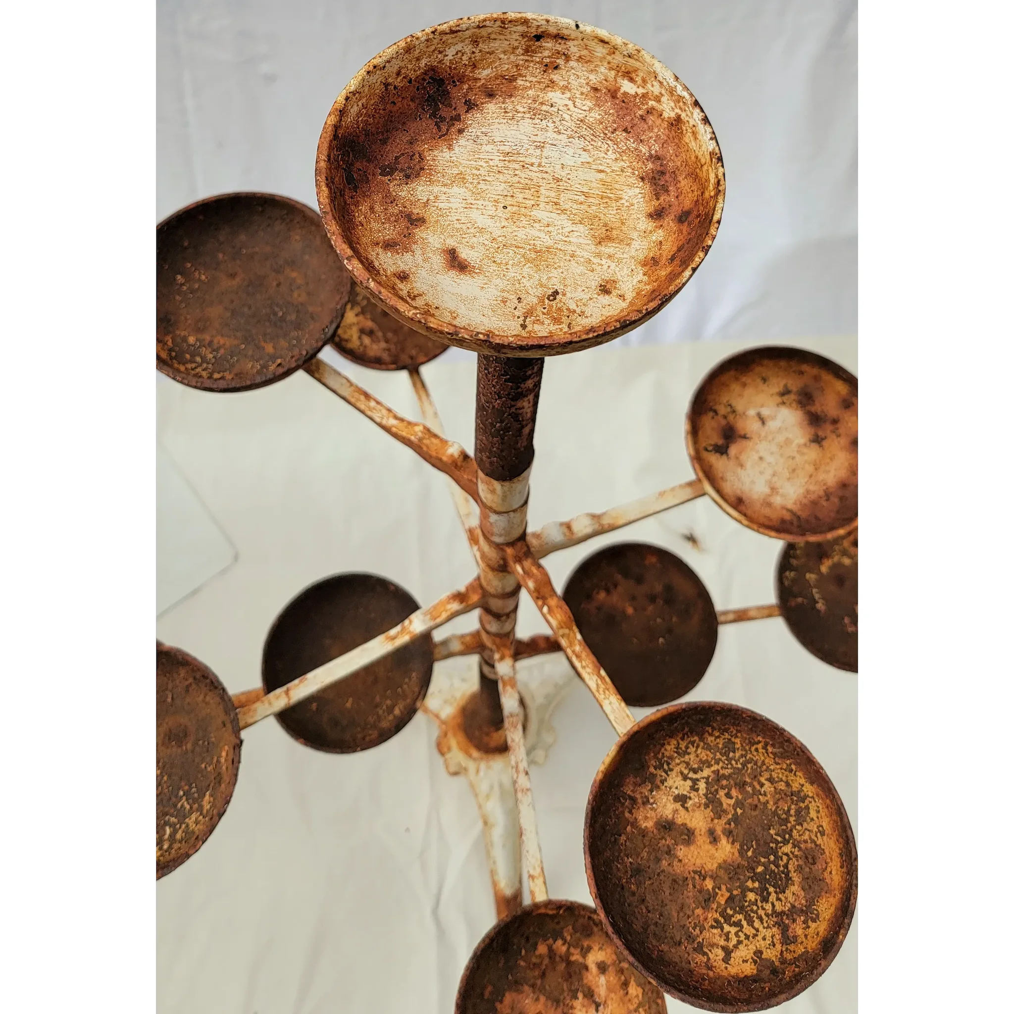 Antique Victorian Cast Iron Articulated 12 Plant Stand - View 5