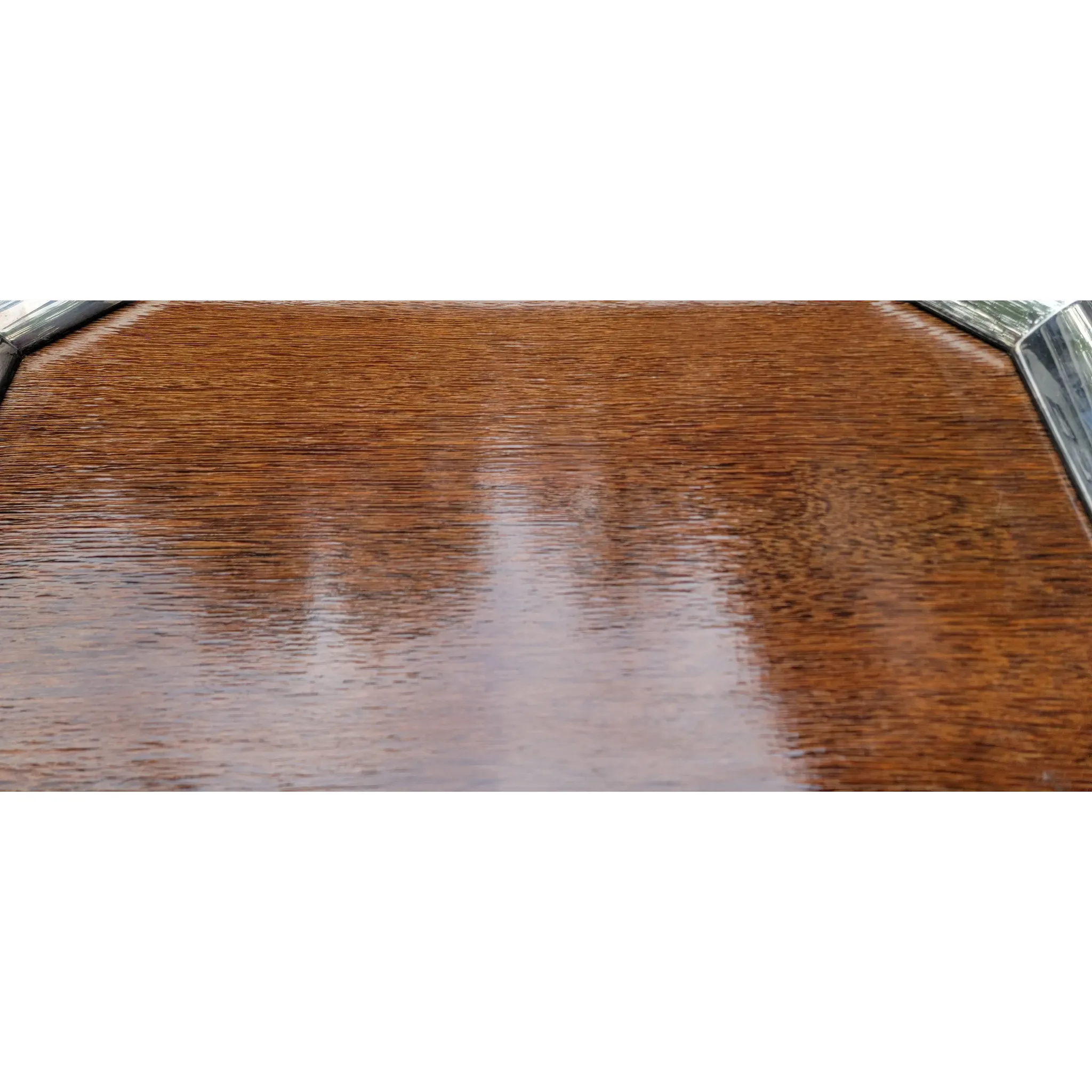 Scarce St. James Brazil Folding Tray Table - Silverplate & Wood - Late Mid-Century - View 12
