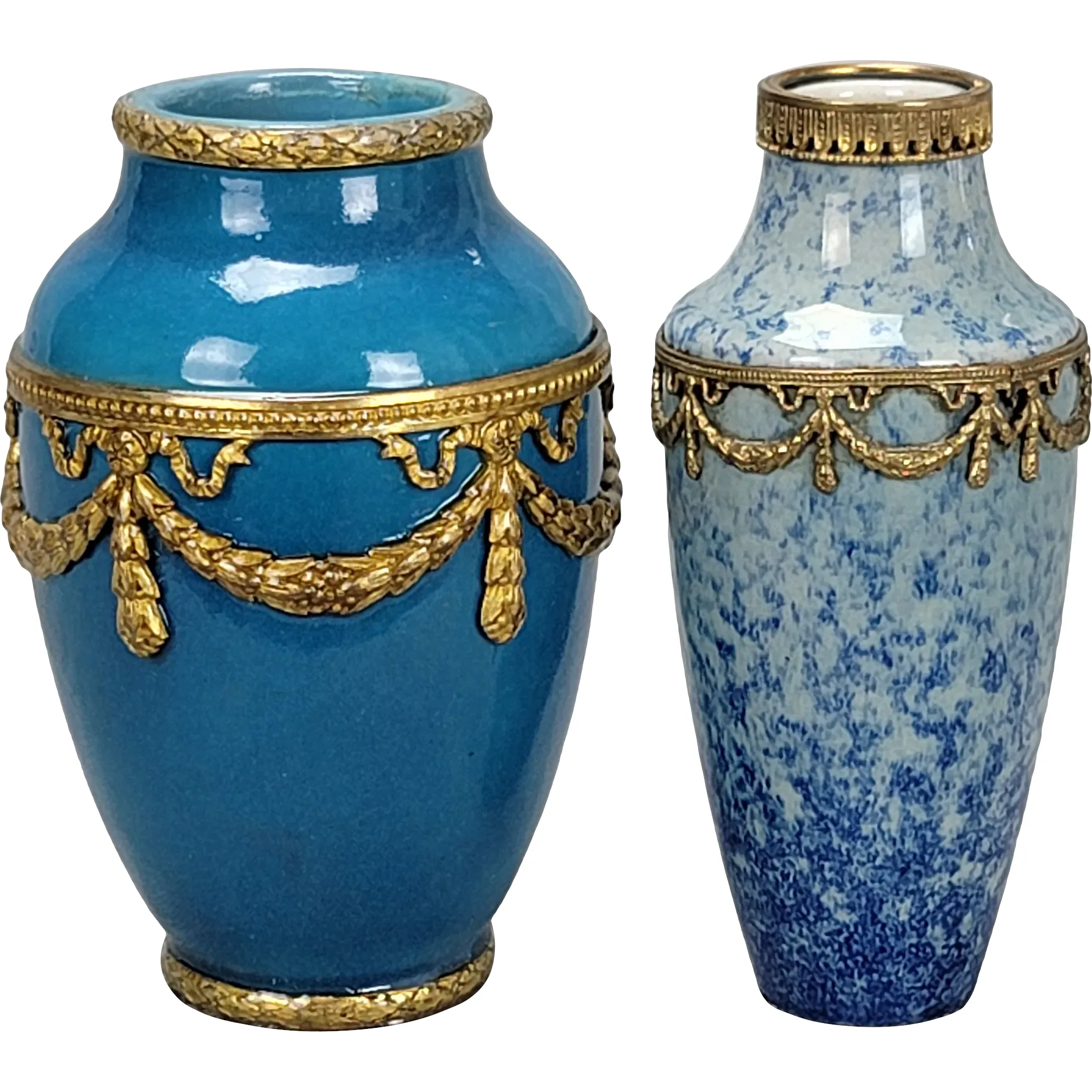 Two Paul Milet Cabinet (miniature) Vases