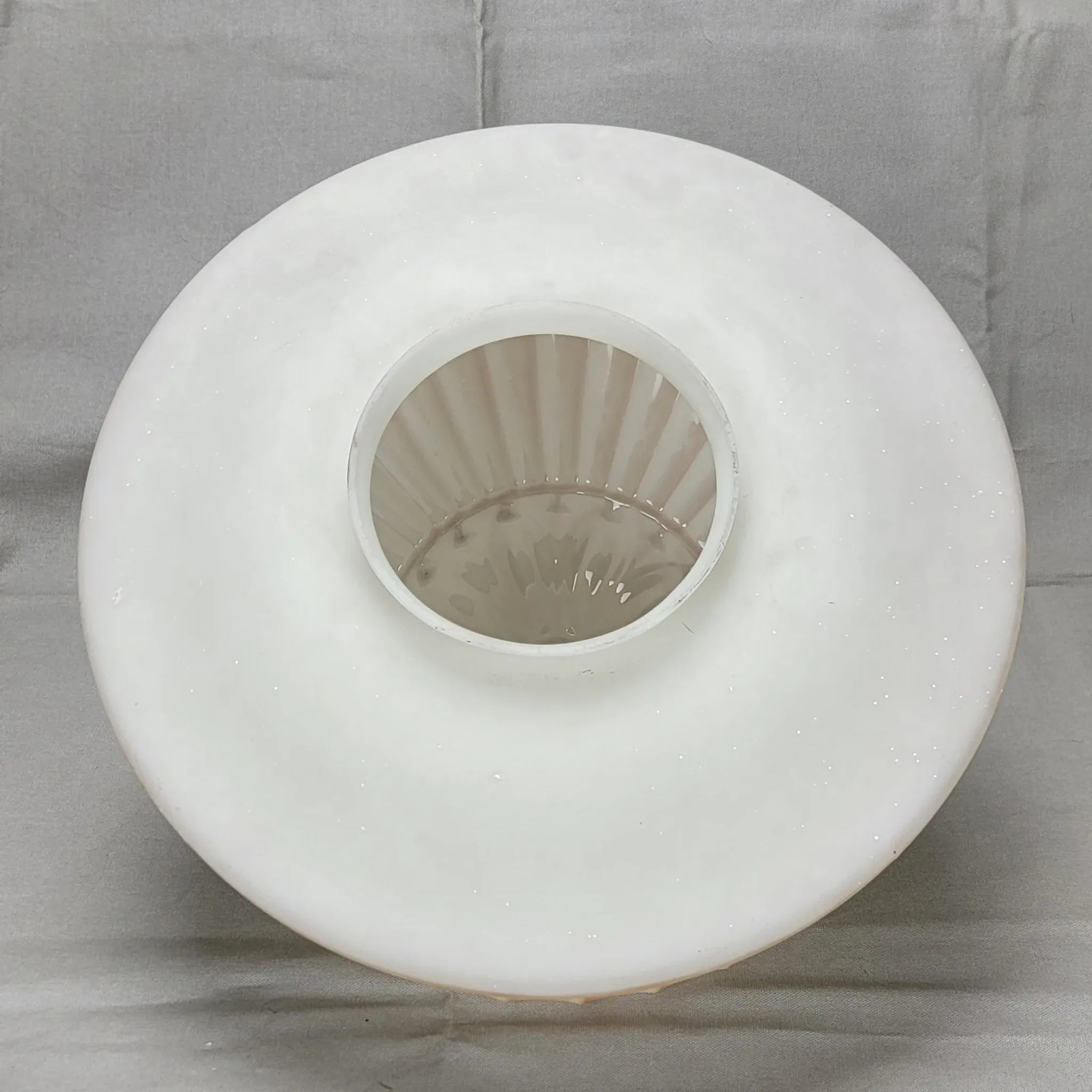 Victorian Flush Mount Fixture - Large Embossed Shade - View 8