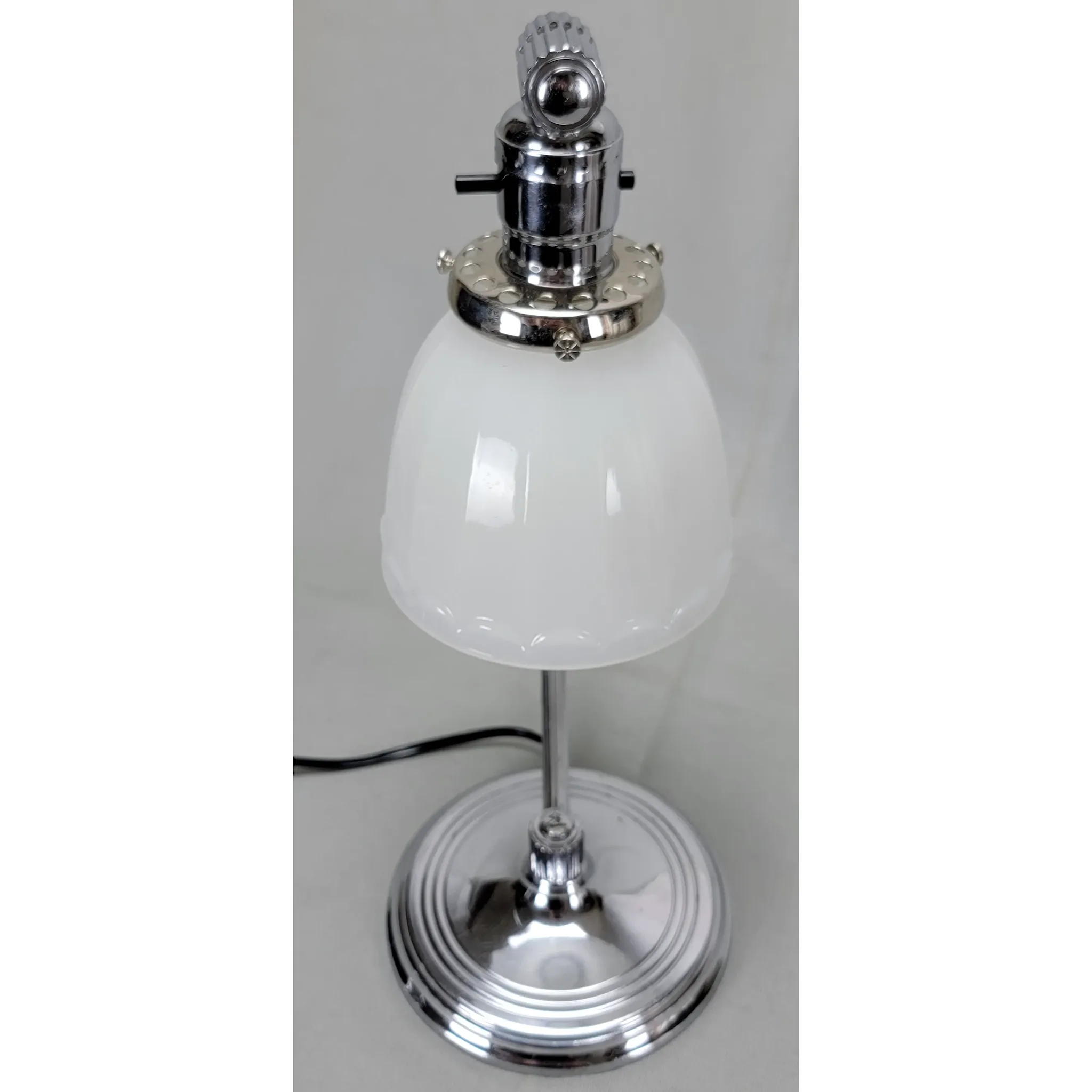Chase Chrome Desk Lamp 1930s Machine Age - View 3