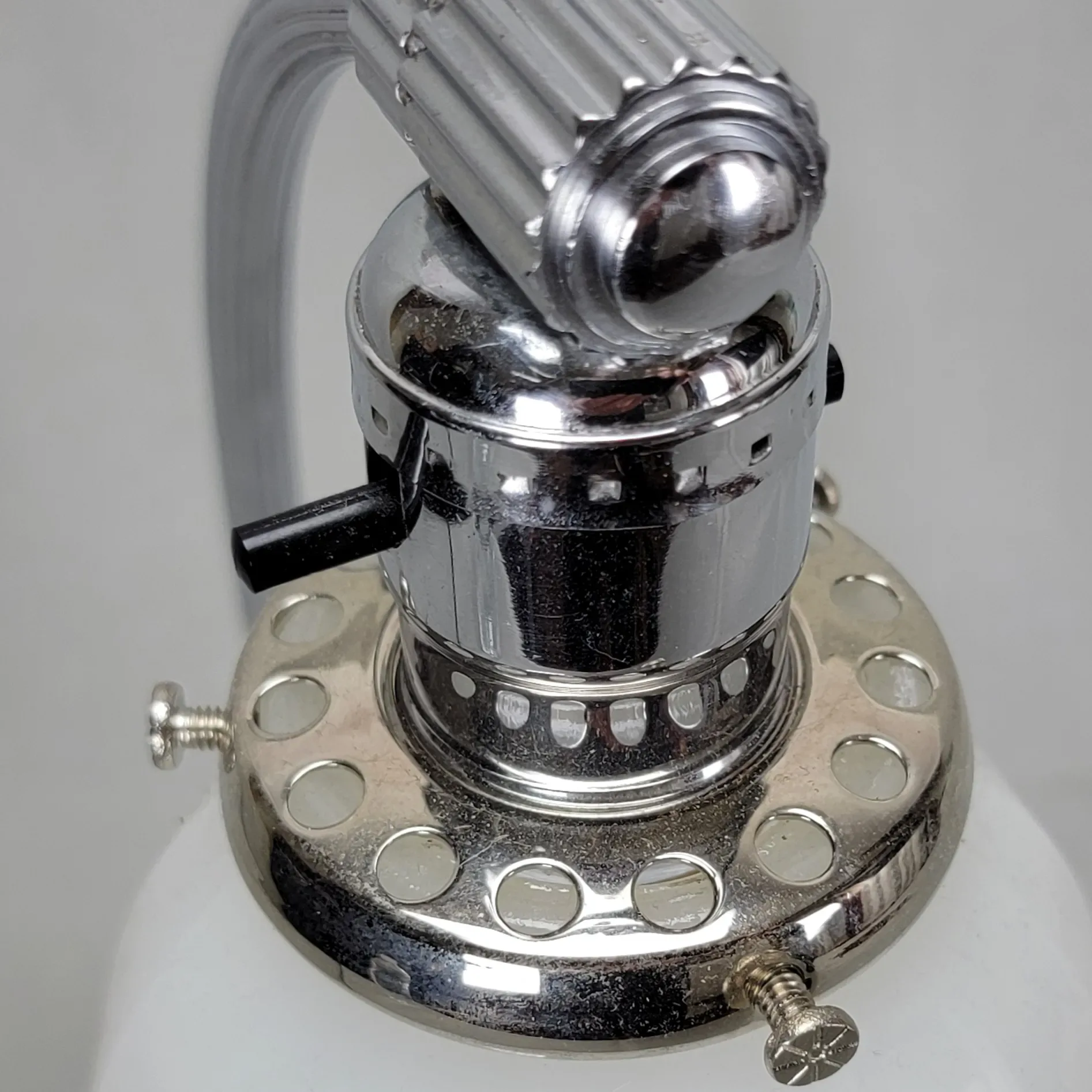 Chase Chrome Desk Lamp 1930s Machine Age - View 6