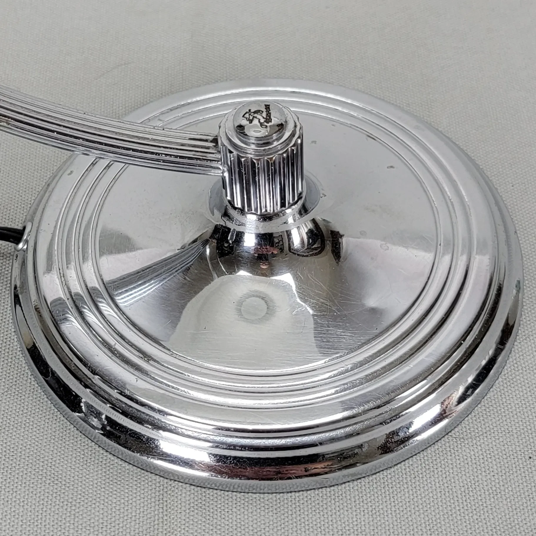 Chase Chrome Desk Lamp 1930s Machine Age - View 9