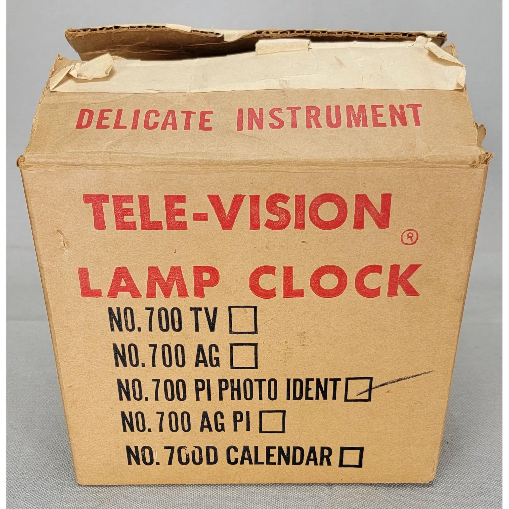 Vintage Tele-Vision Lamp Clock - No. 700 P1 Photo Ident  - W.A. Tony Boyle - Mine Workers Union - View 14