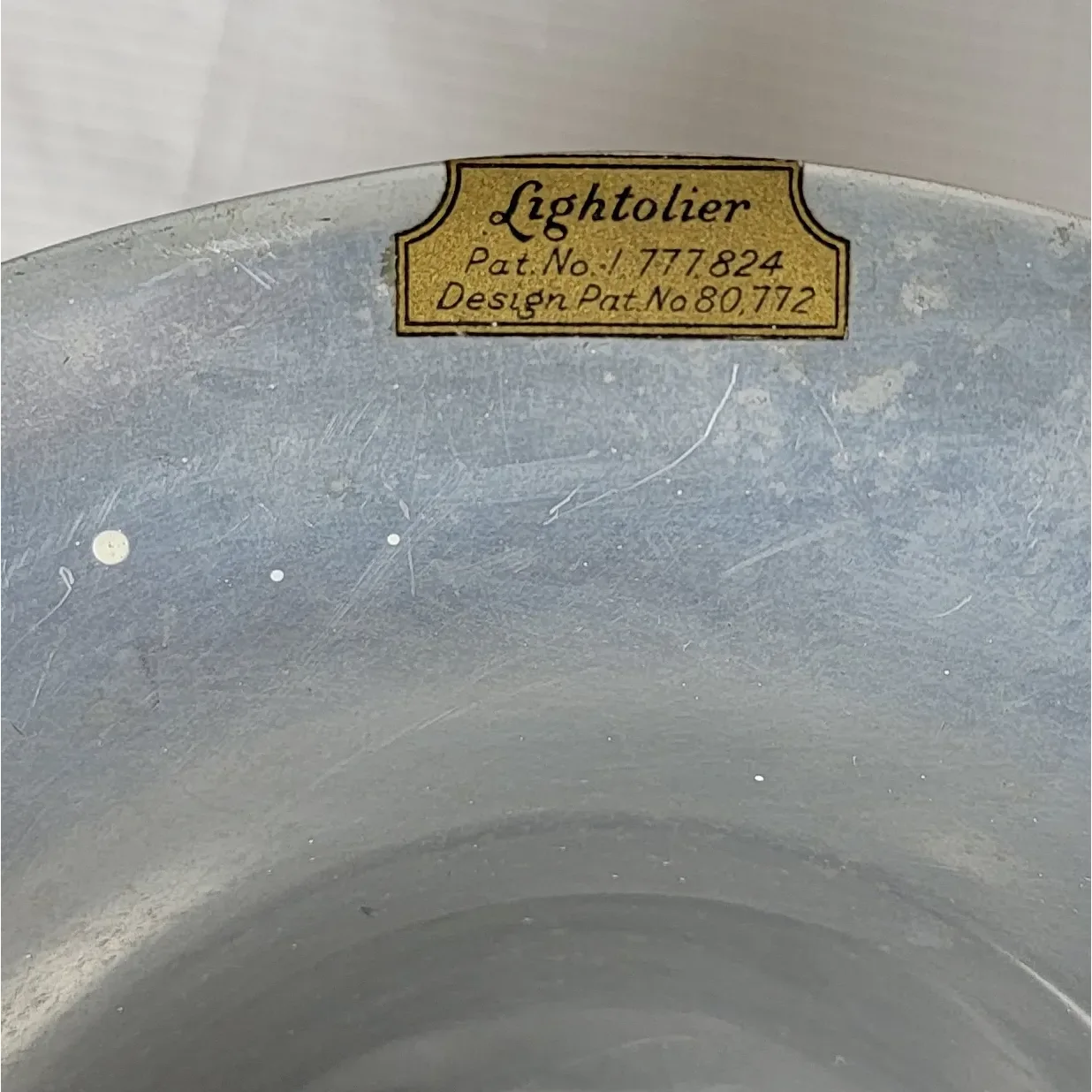 1930s Lightolier DaRay Torchiere Lamp Shade - View 5