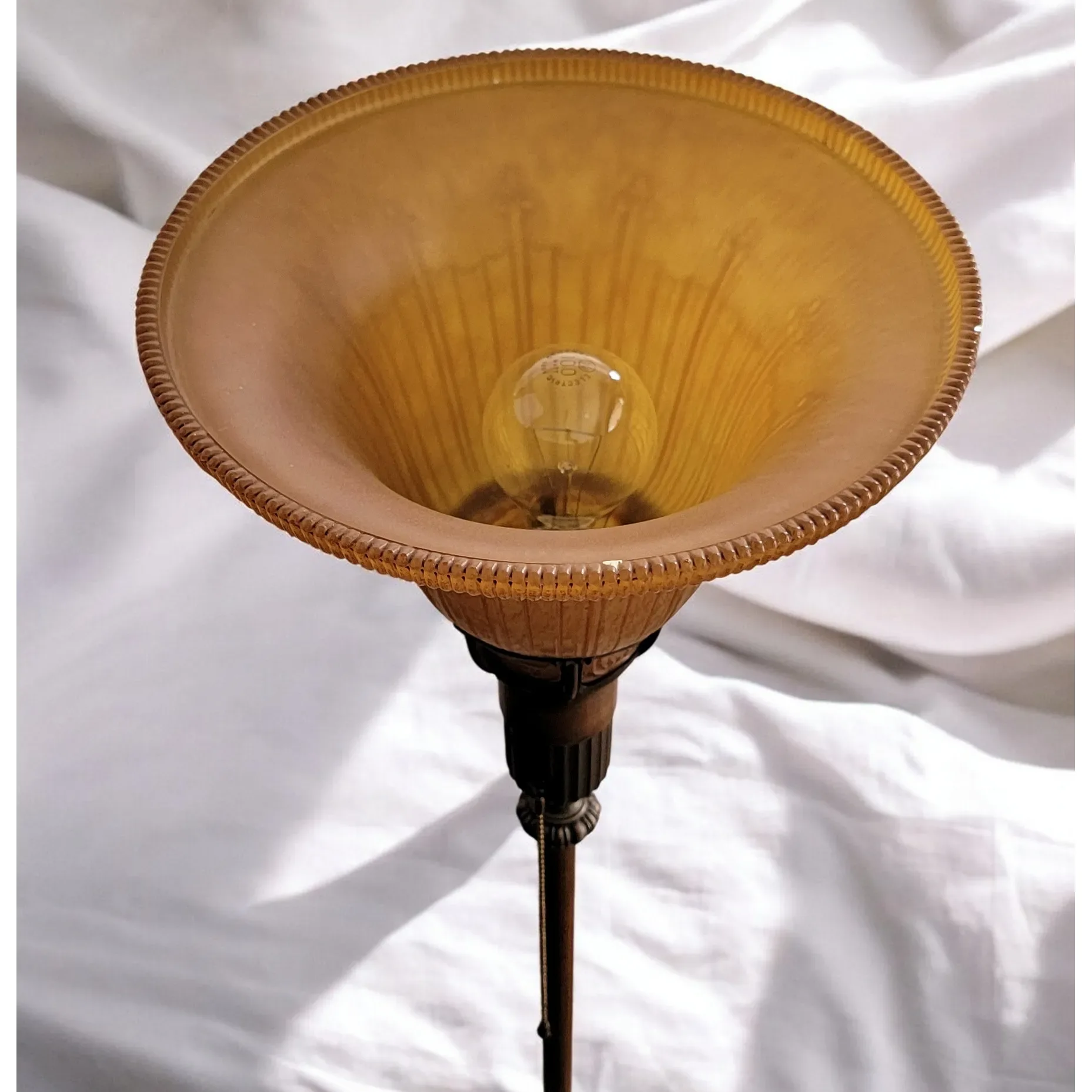 1930s Lightolier DaRay Torchiere Lamp Shade - View 9