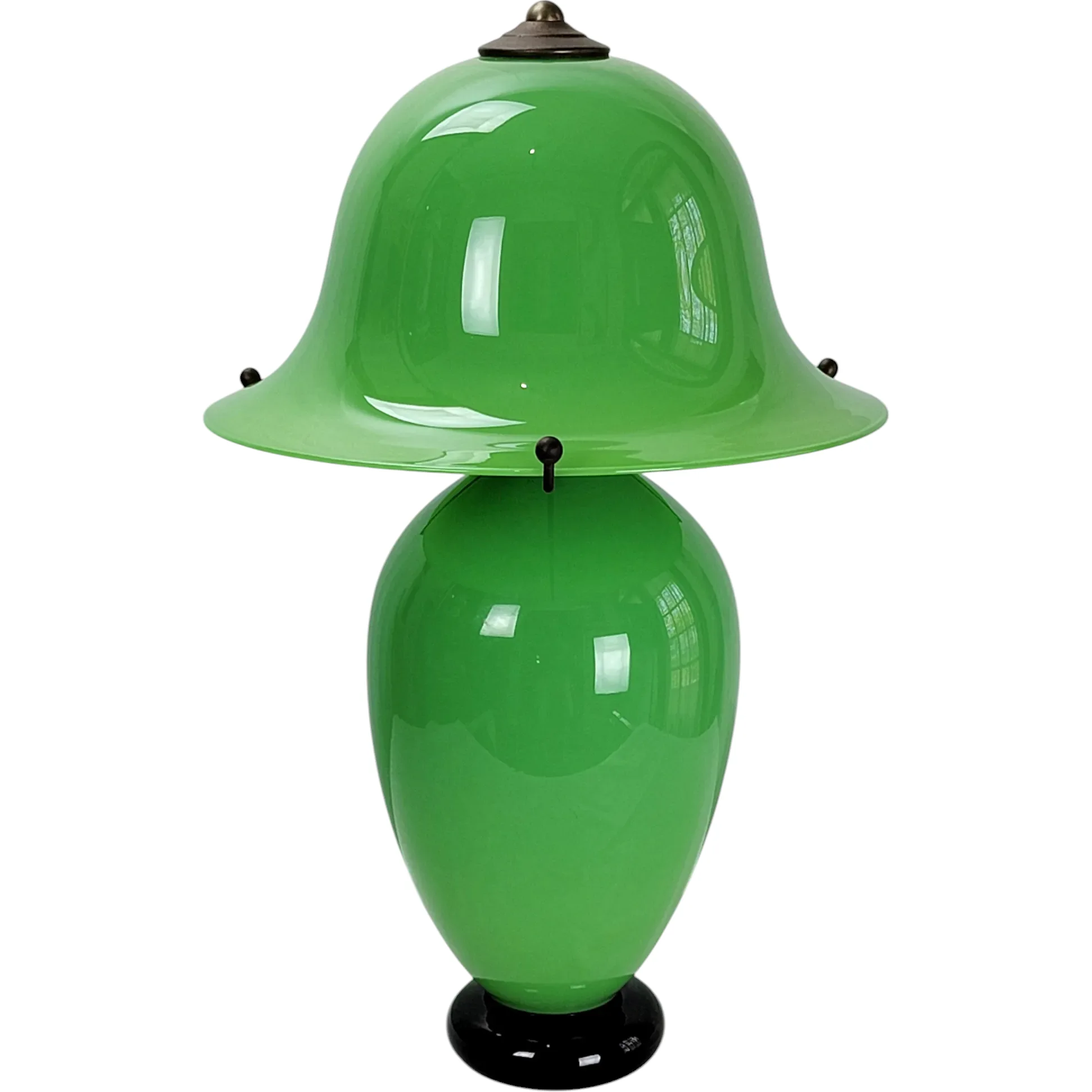 Art Glass Mushroom Lamp #318 - Donald Carlson 2002
