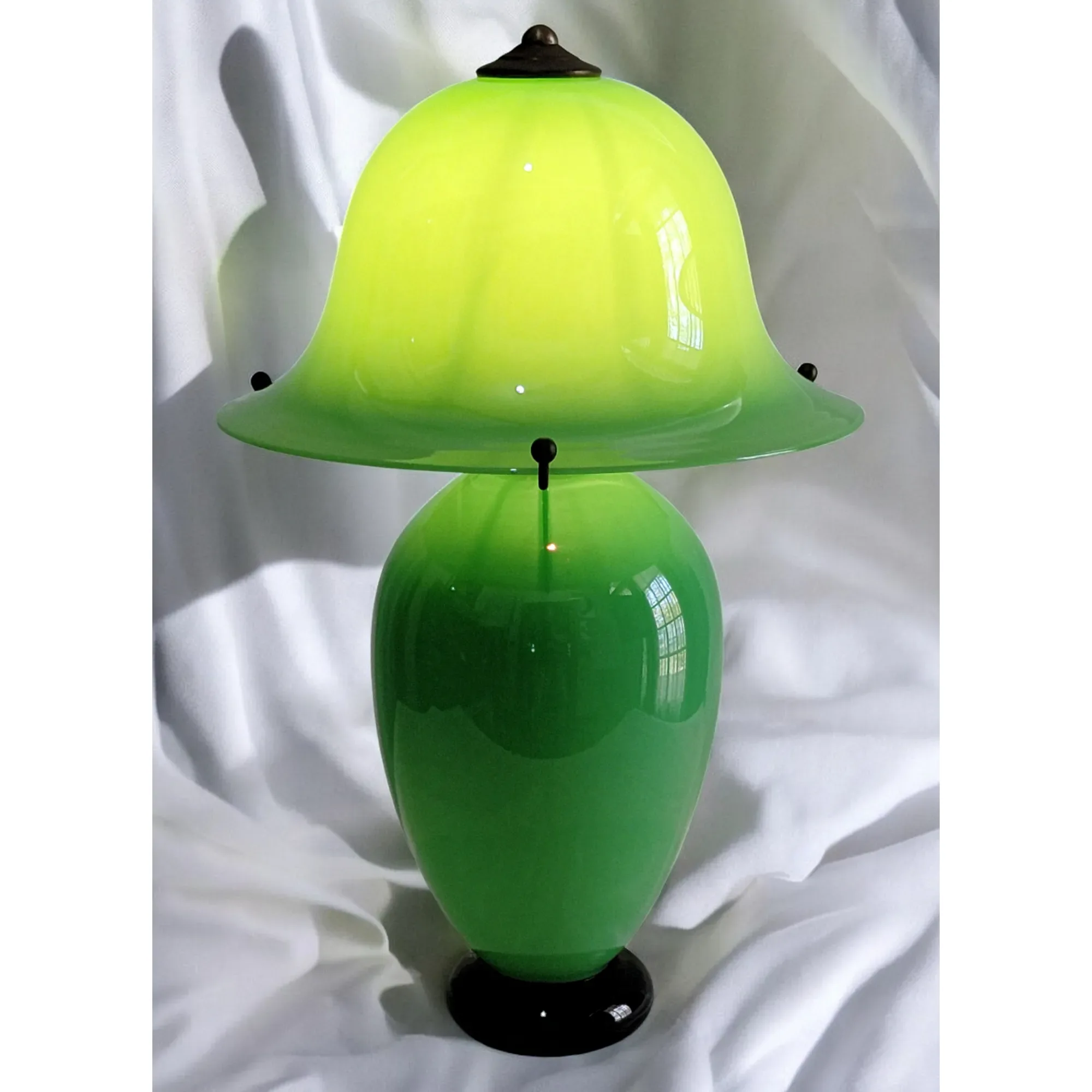 Art Glass Mushroom Lamp #318 - Donald Carlson 2002 - View 2
