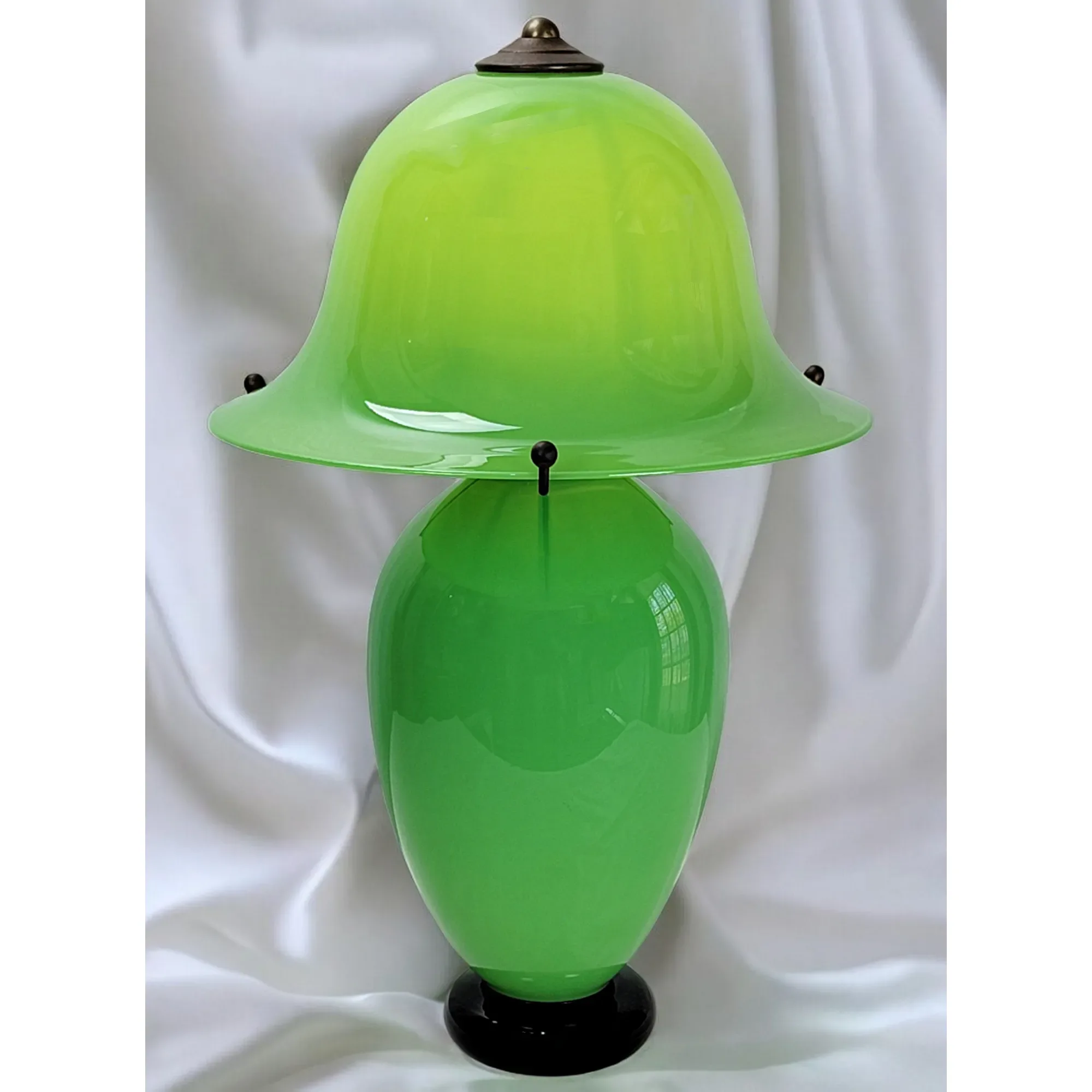 Art Glass Mushroom Lamp #318 - Donald Carlson 2002 - View 3