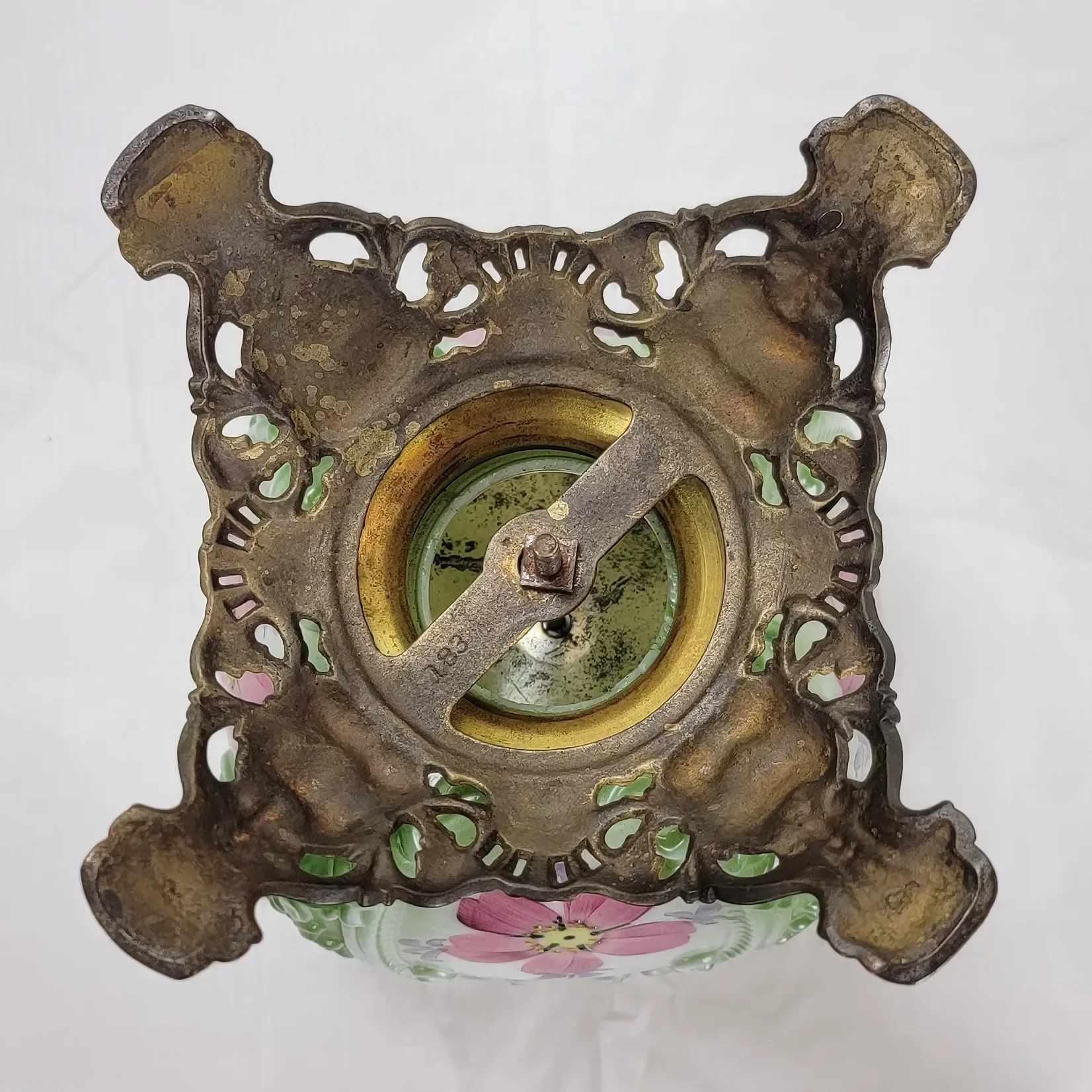 Antique Consolidated Lamp and Glass Co. GWTW Embossed / Molded Kerosene Oil - View 13