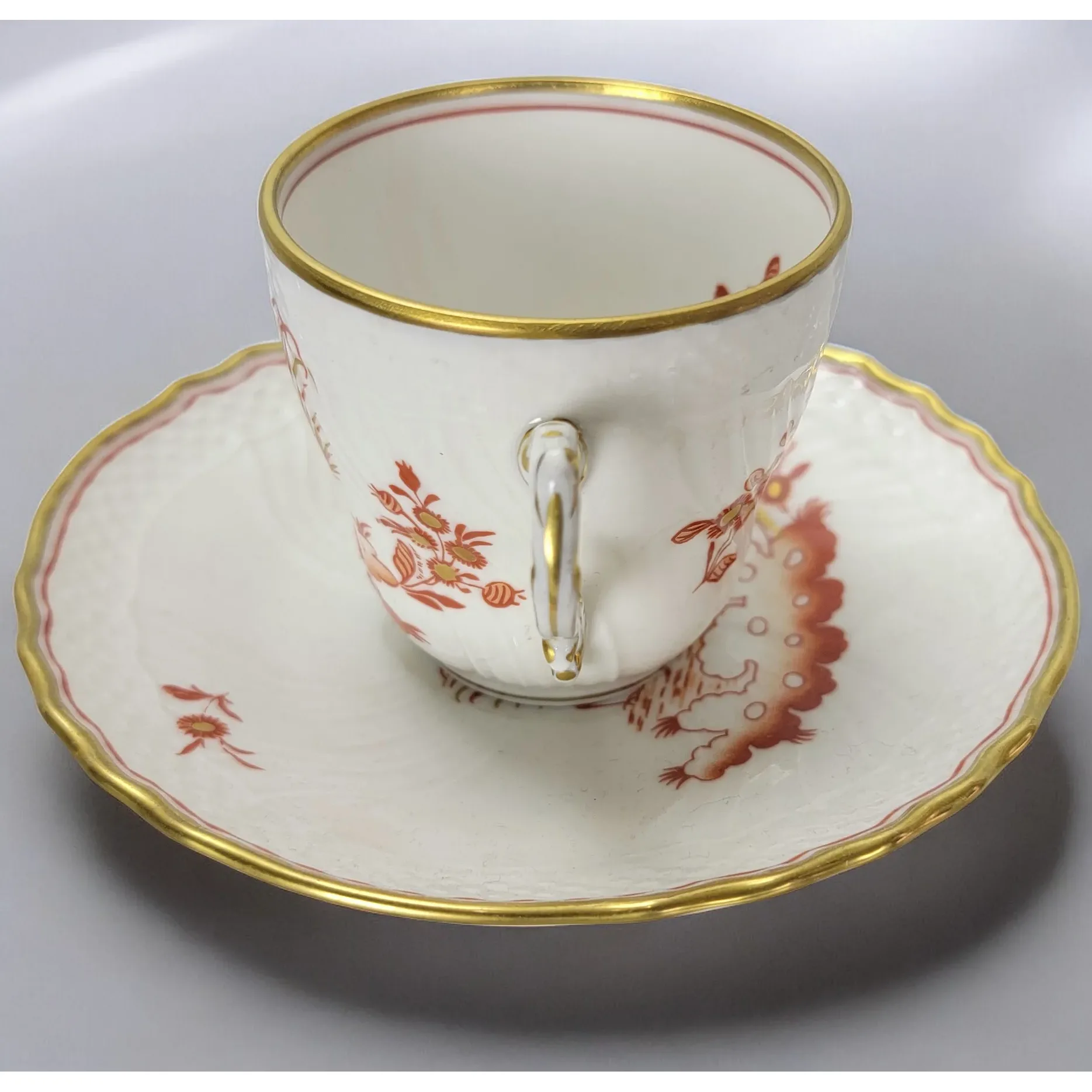Richard Ginori Siena Rust Rooster Demitasse Cup & Saucer - View 6